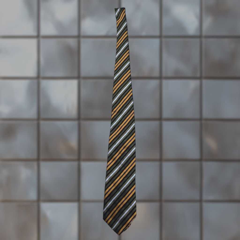 Karl Lagerfeld Lagerfeld Tie Mens One Size Multicolor Diagonal Stripe Silk Woven Necktie Size ONE SIZE - 1 Thumbnail