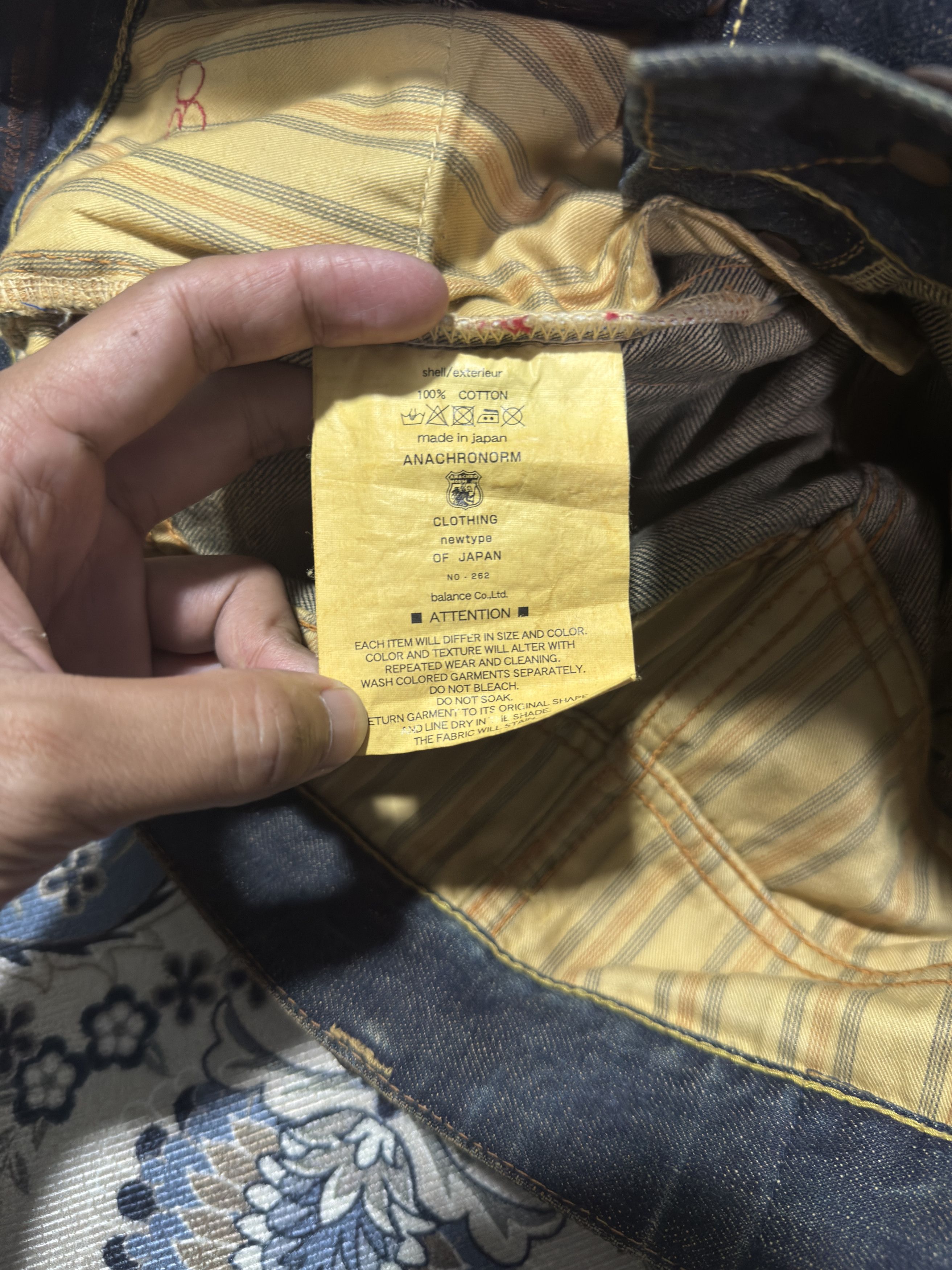 ANACHRONORM × Japanese Brand Anachronorm Rusty The New Vintage Distressed Style Jeans Size US 30 / EU 46 - 17 Thumbnail