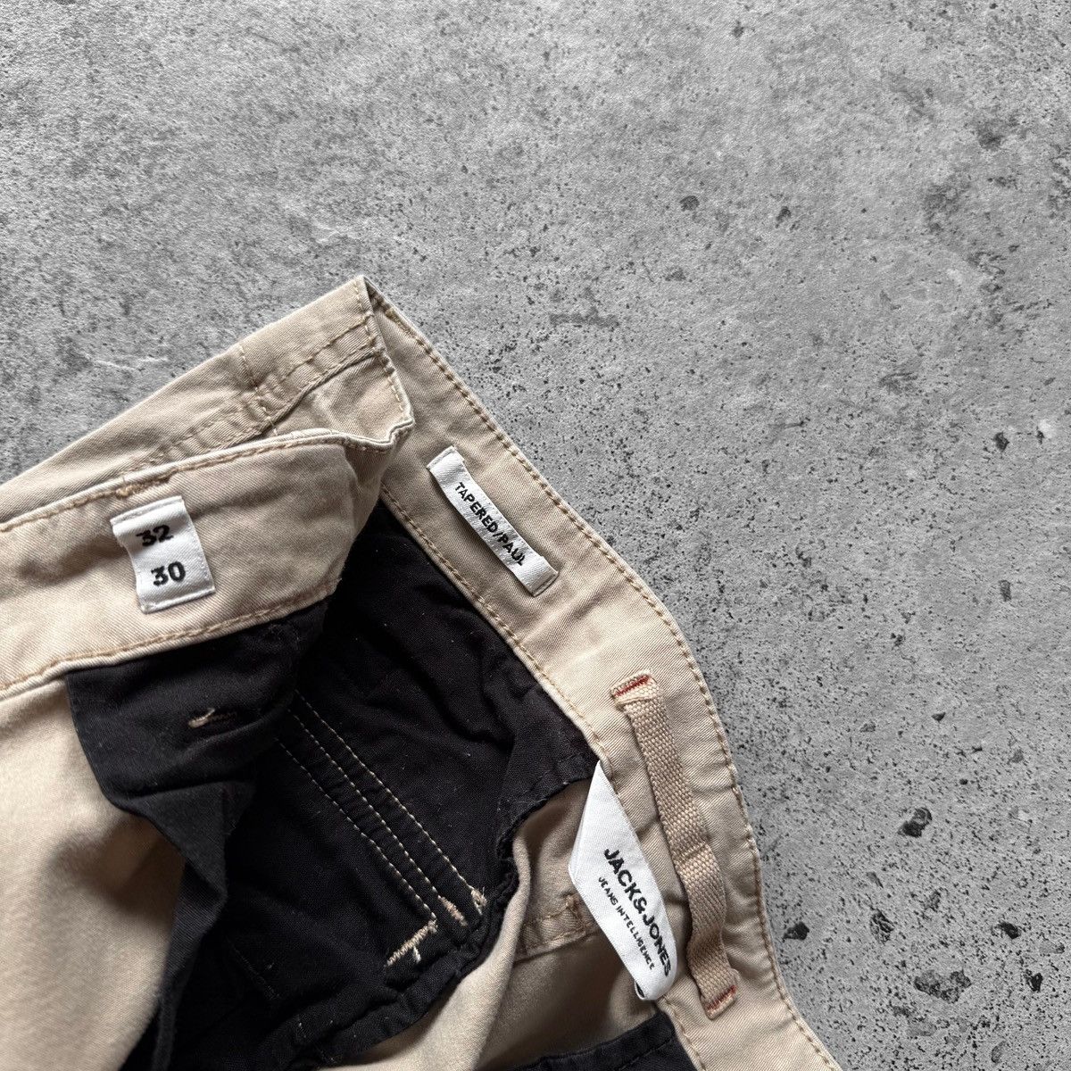 Jack & Jones × Vintage Jack&Jones Beige Tapered Paul Cargo Pants Zipper Closure Size US 30 / EU 46 - 4 Thumbnail