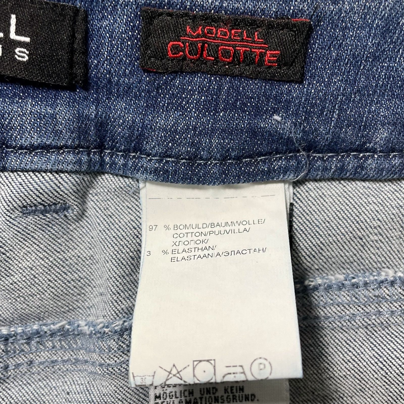 Other Robell Culotte Cropped Trouser Jeans Raw Hem 64 Blue Size 8 Size 30" / US 8 / IT 44 - 5 Thumbnail