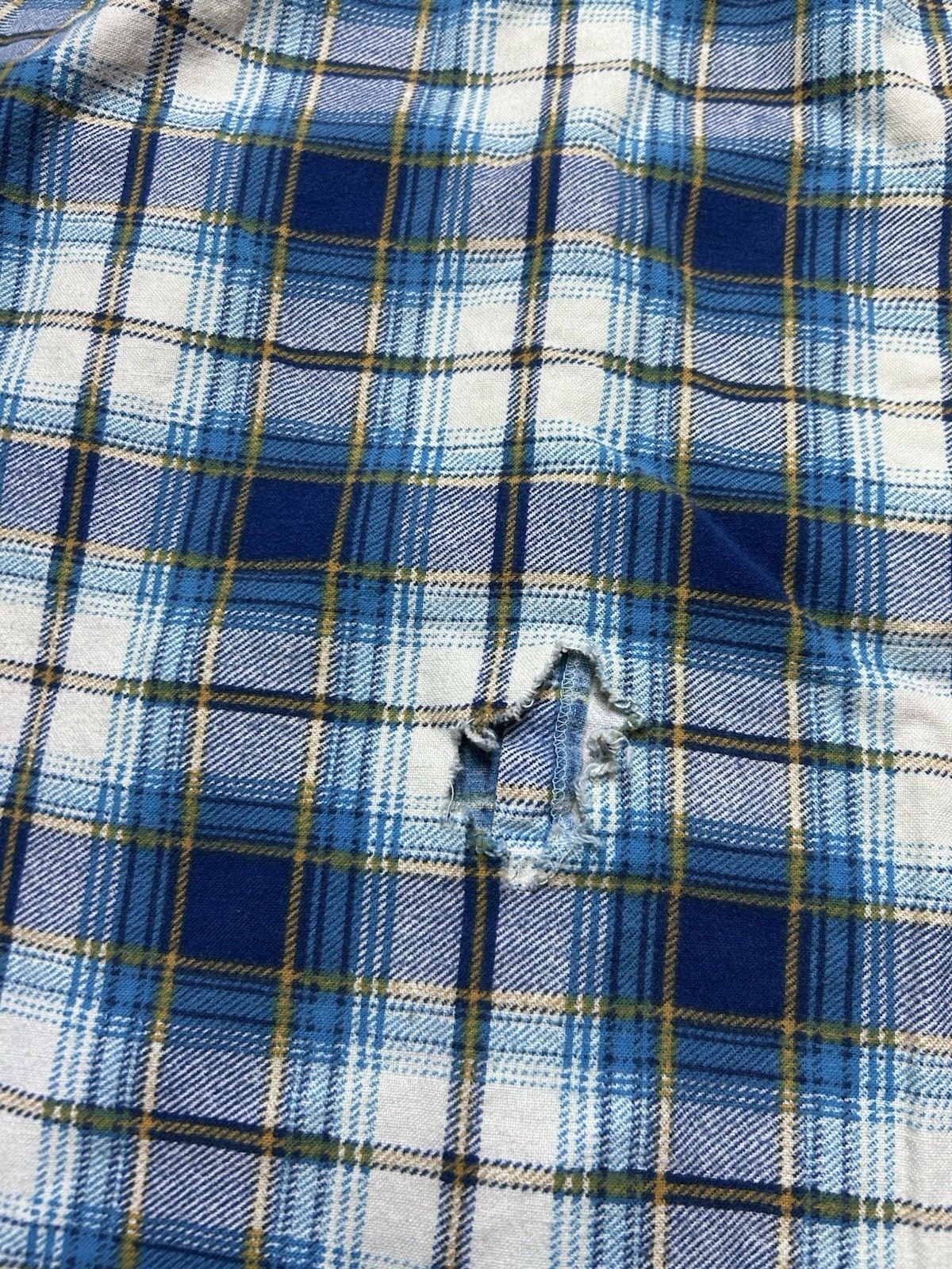 Vintage 80s flannel shirt brushed cotton distressed Kingsport large Size US L / EU 52-54 / 3 - 13 Thumbnail