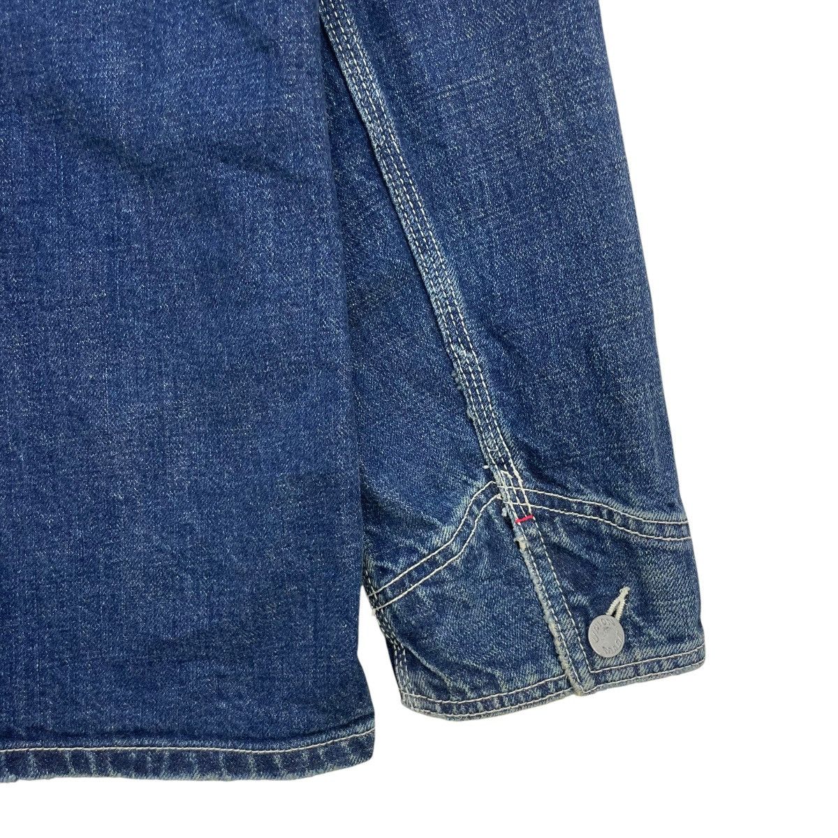45rpm × Blue Blue Japan × Indigo 💥Vintage Global Work X Union Made Workwear Denim Jacket Size US M / EU 48-50 / 2 - 8 Thumbnail