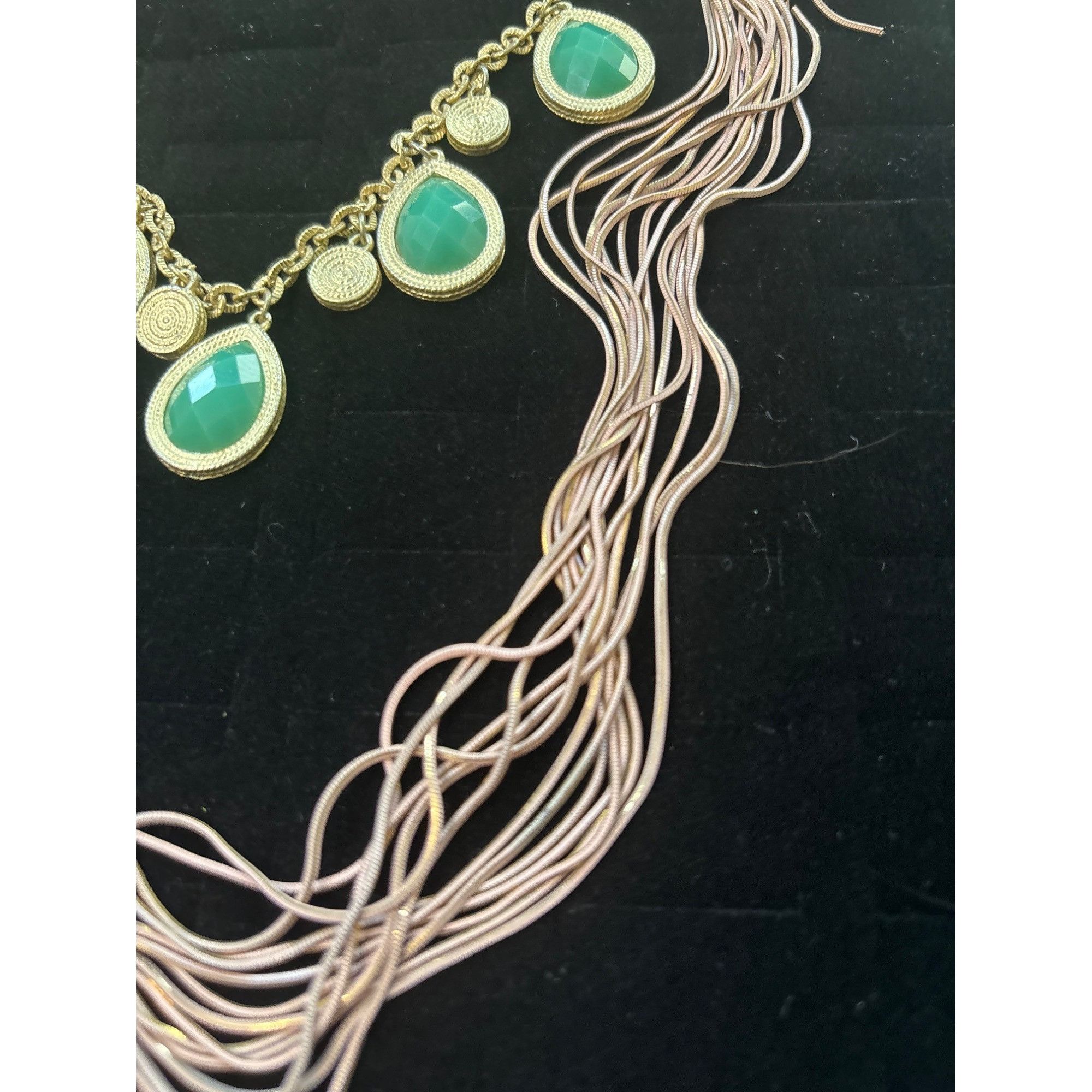 Other VERSONA Turquoise & Gold Statement Necklaces And Earring Set Size ONE SIZE - 10 Thumbnail