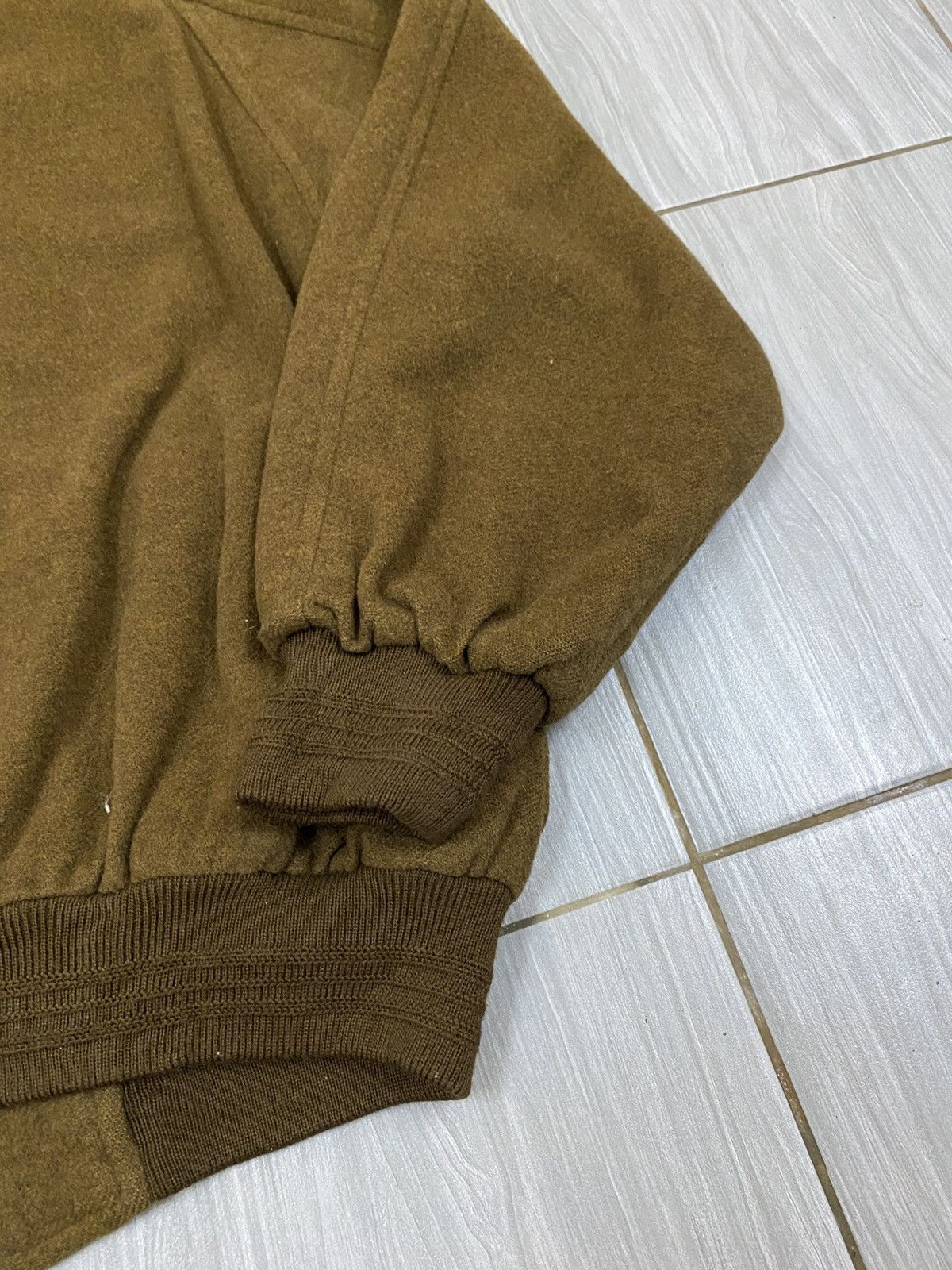 Vintage Vtg 80s Wool Cashmere Jacket Brown - Atelier Pie Monte Size US L / EU 52-54 / 3 - 8 Thumbnail