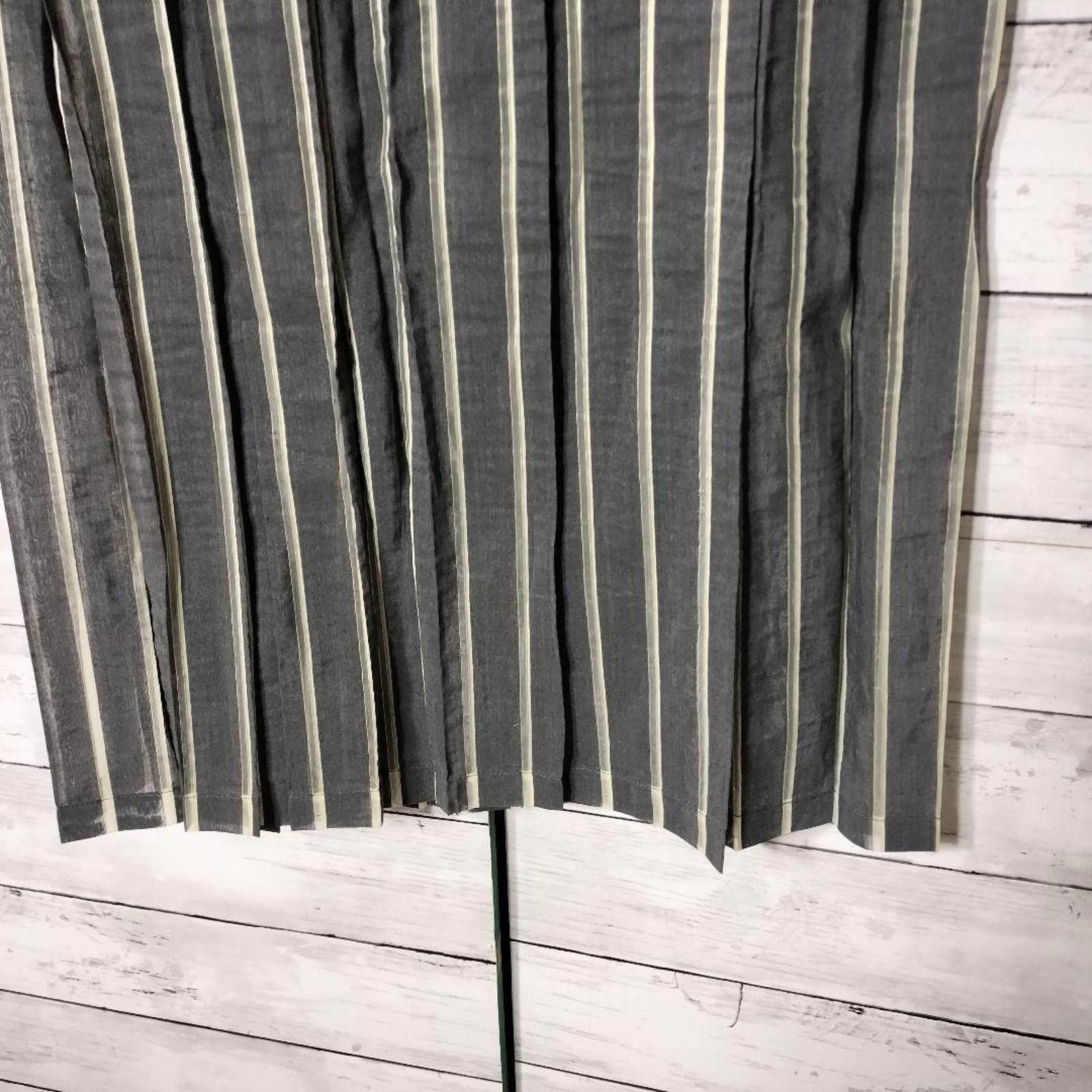 Issey Miyake Issey Miyake - Striped Pleated Wool Skirt Size 32" / US 10 / IT 46 - 5 Thumbnail