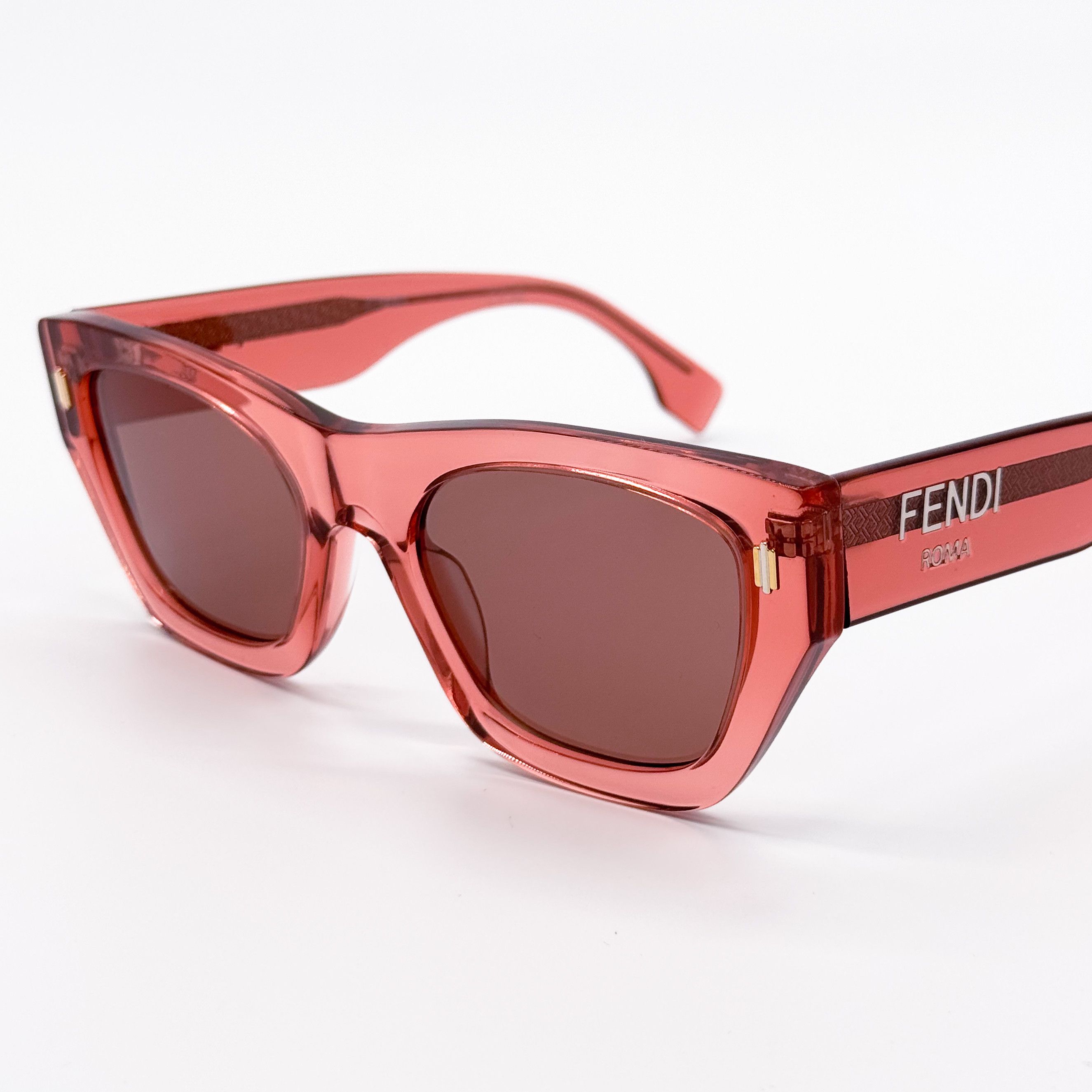 Fendi NEW FENDI FE40100I 72S SHINY PINK WOMEN SUNGLASSES FENDI Size ONE SIZE - 4 Thumbnail