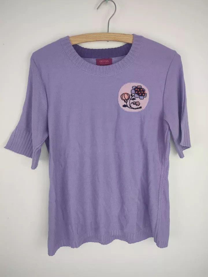 Vintage OLEANA Norway Silk & Merino Wool top t-shirt size M Size M / US 6-8 / IT 42-44 - 1 Thumbnail