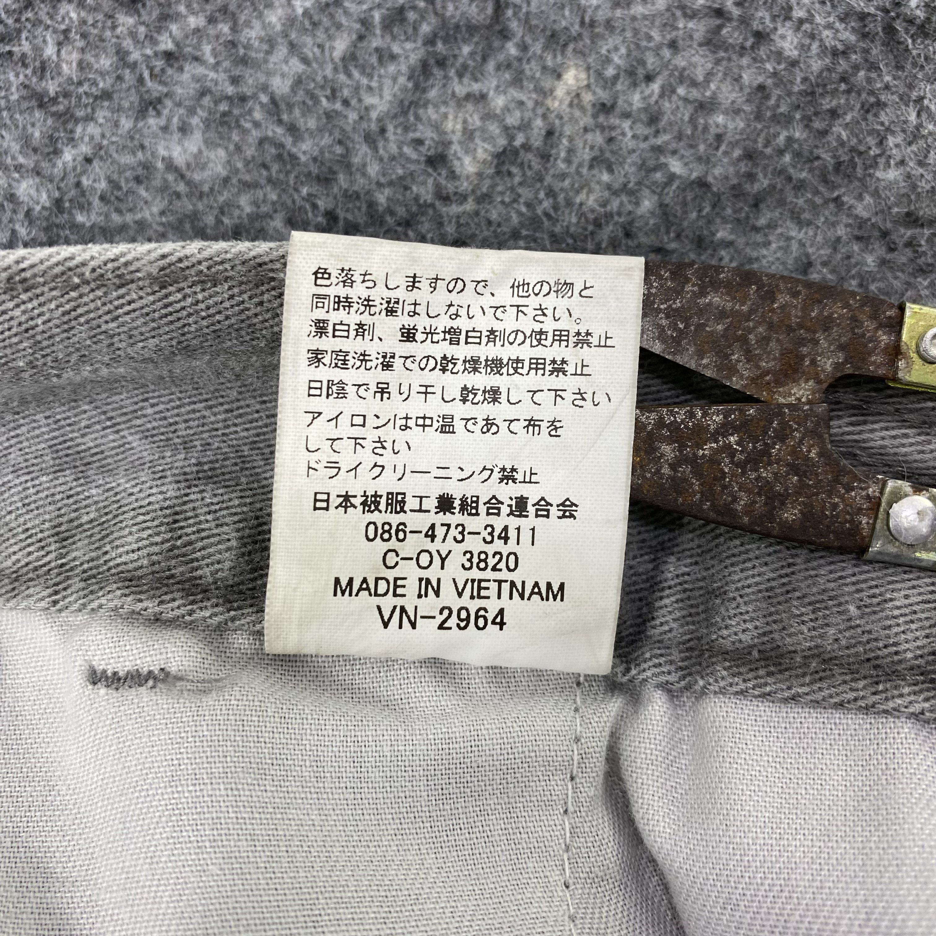 Japanese Brand Gran Cisco Faded Grey Cargo Pants - C022 Size US 29 - 8 Thumbnail