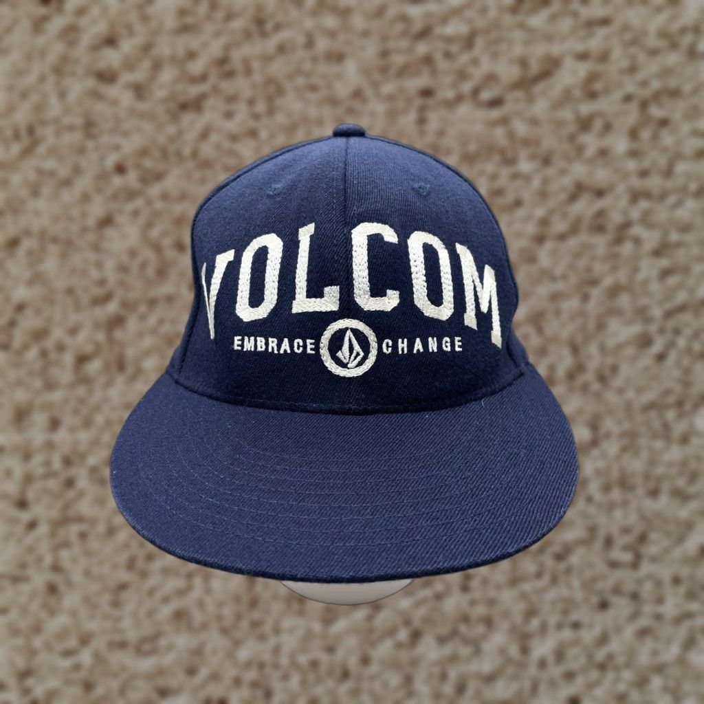 Volcom Volcom Skate Hat Baseball Cap Fitted Adult 7 1/4 Blue Wool Acrylic Blend Mens Size ONE SIZE - 1 Thumbnail