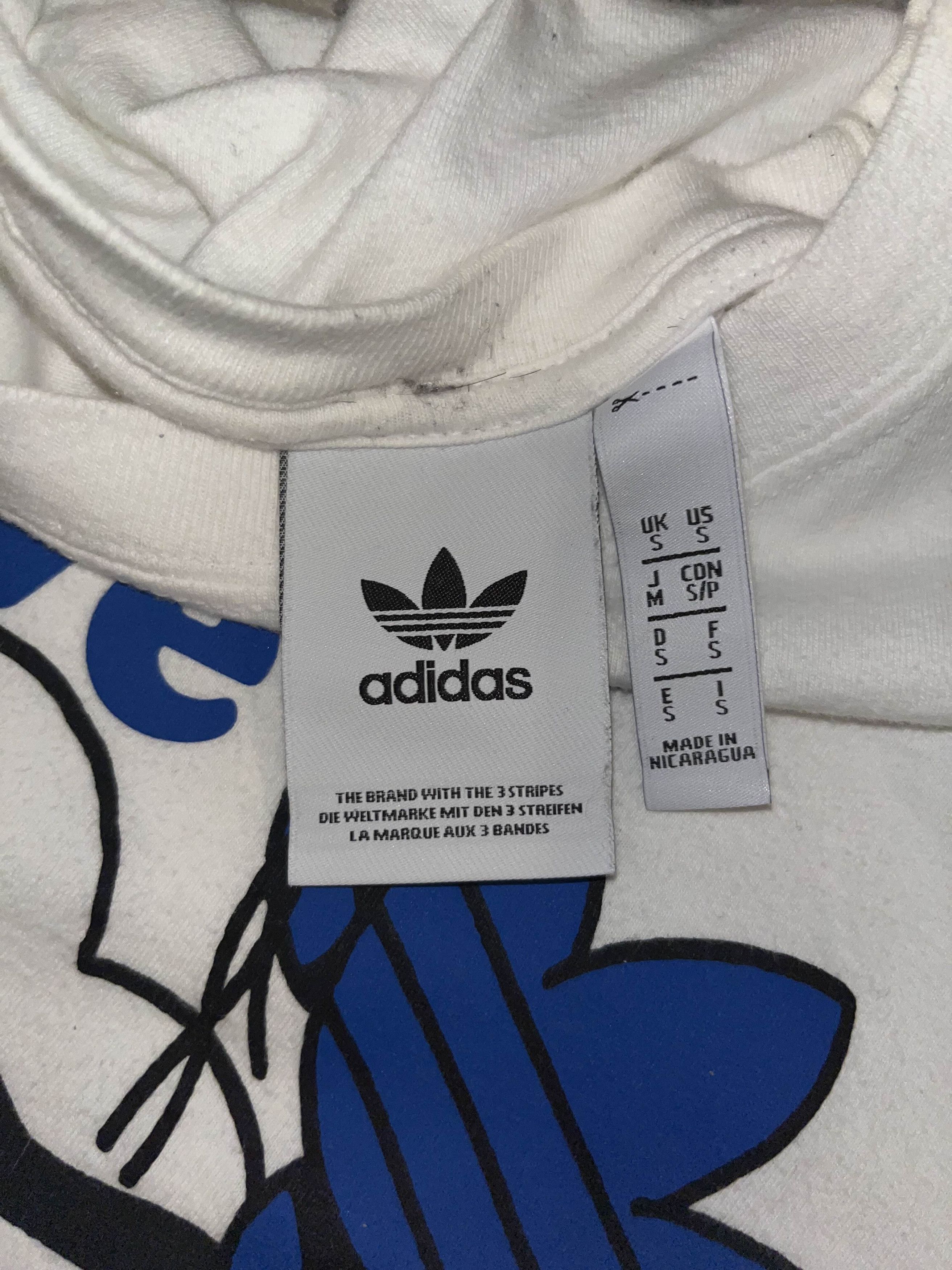 Adidas Adidas Originals "Rise Above It" Trefoil White Tee Size US S / EU 44-46 / 1 - 3 Thumbnail