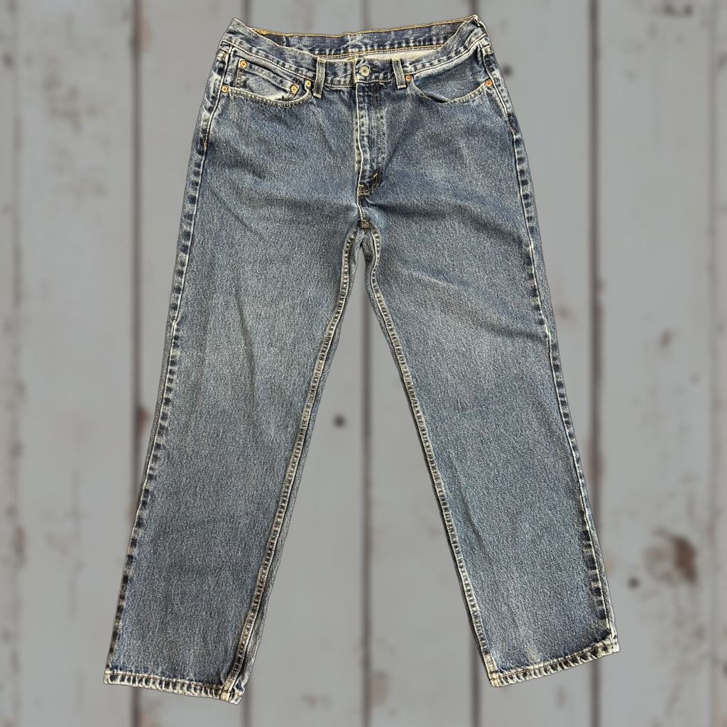 Levi's VINTAGE Levi's 550 Jeans Denim 36x32 Relaxed Fit Medium Wash 90s Grunge USA Men’s Jeans Style Tapered 5-Pocket Distressed Size US 36 / EU 52 - 1 Thumbnail