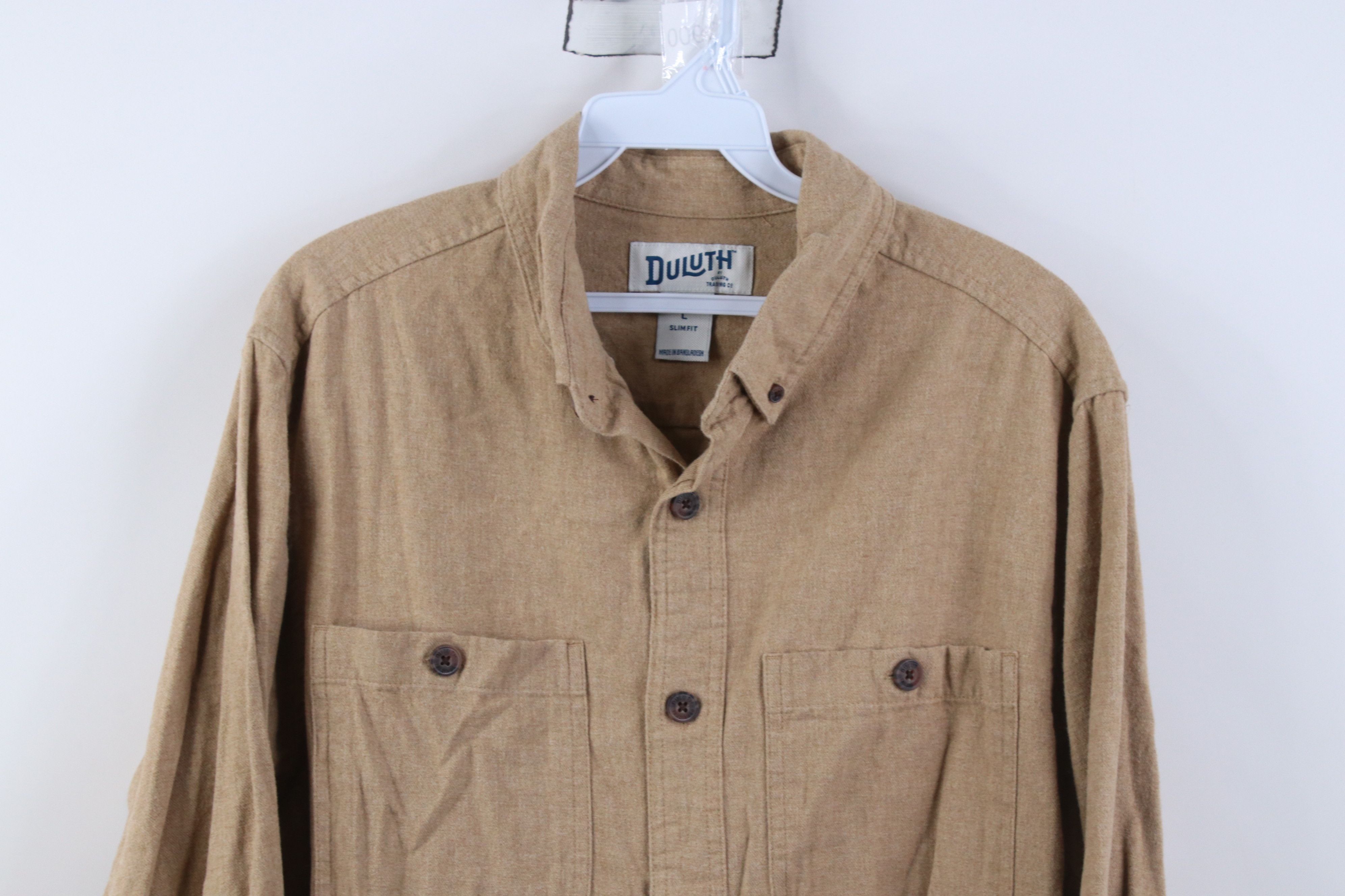 Duluth Trading Company Duluth Trading Co Heavy Flannel Collared Button Down Shirt Size US L / EU 52-54 / 3 - 2 Thumbnail