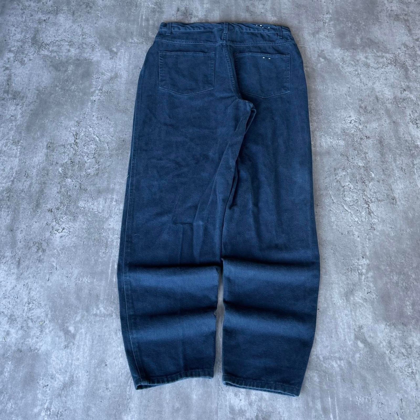 Japanese Brand × Vintage Vintage Y2K Loose Fit Dark Teal Grunge Opium Essential Pants Size US 33 - 2 Thumbnail