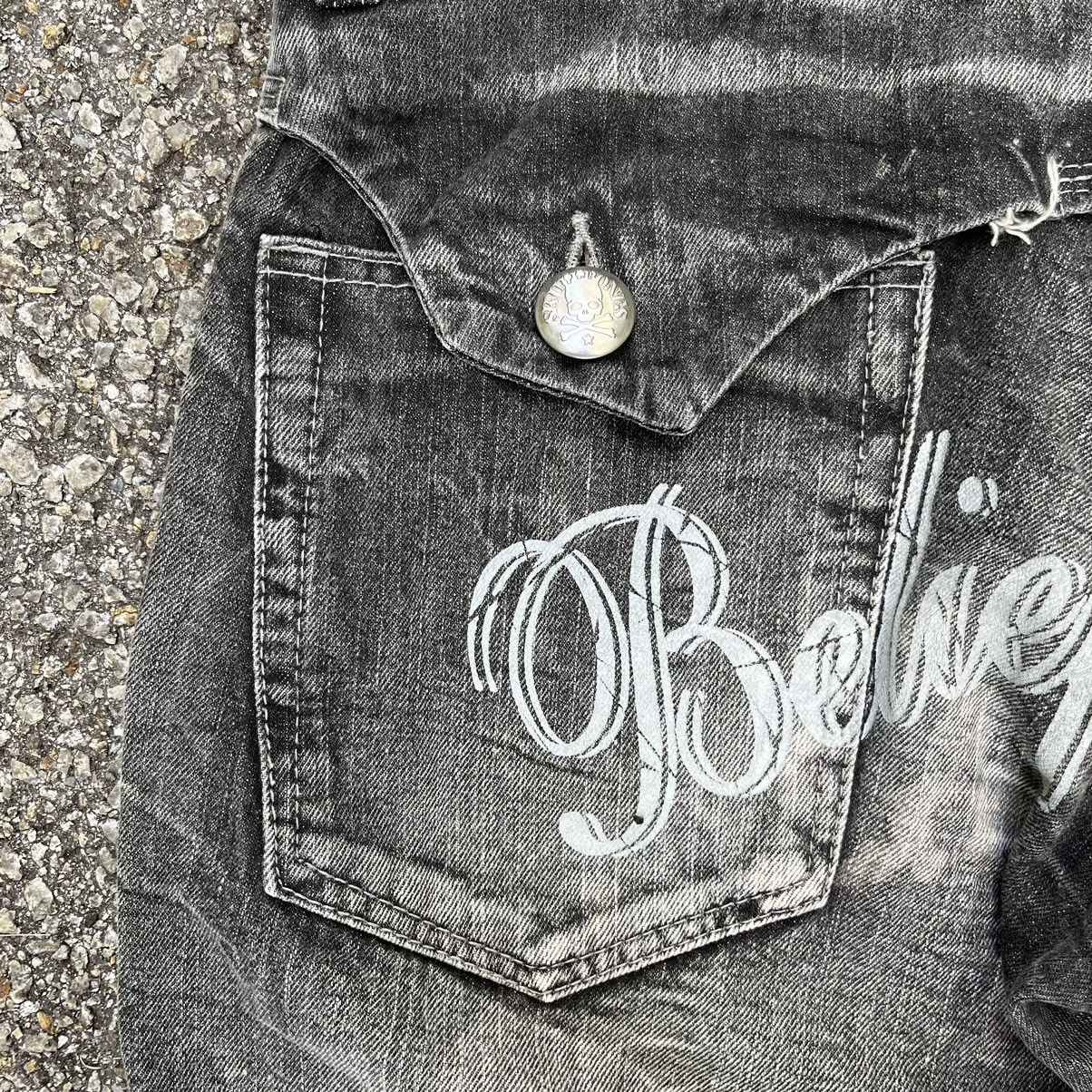 Japanese Brand 2000's Wild Life Flared Faded Jeans Boot Cut Low Rise Denim Size US 32 / EU 48 - 12 Thumbnail