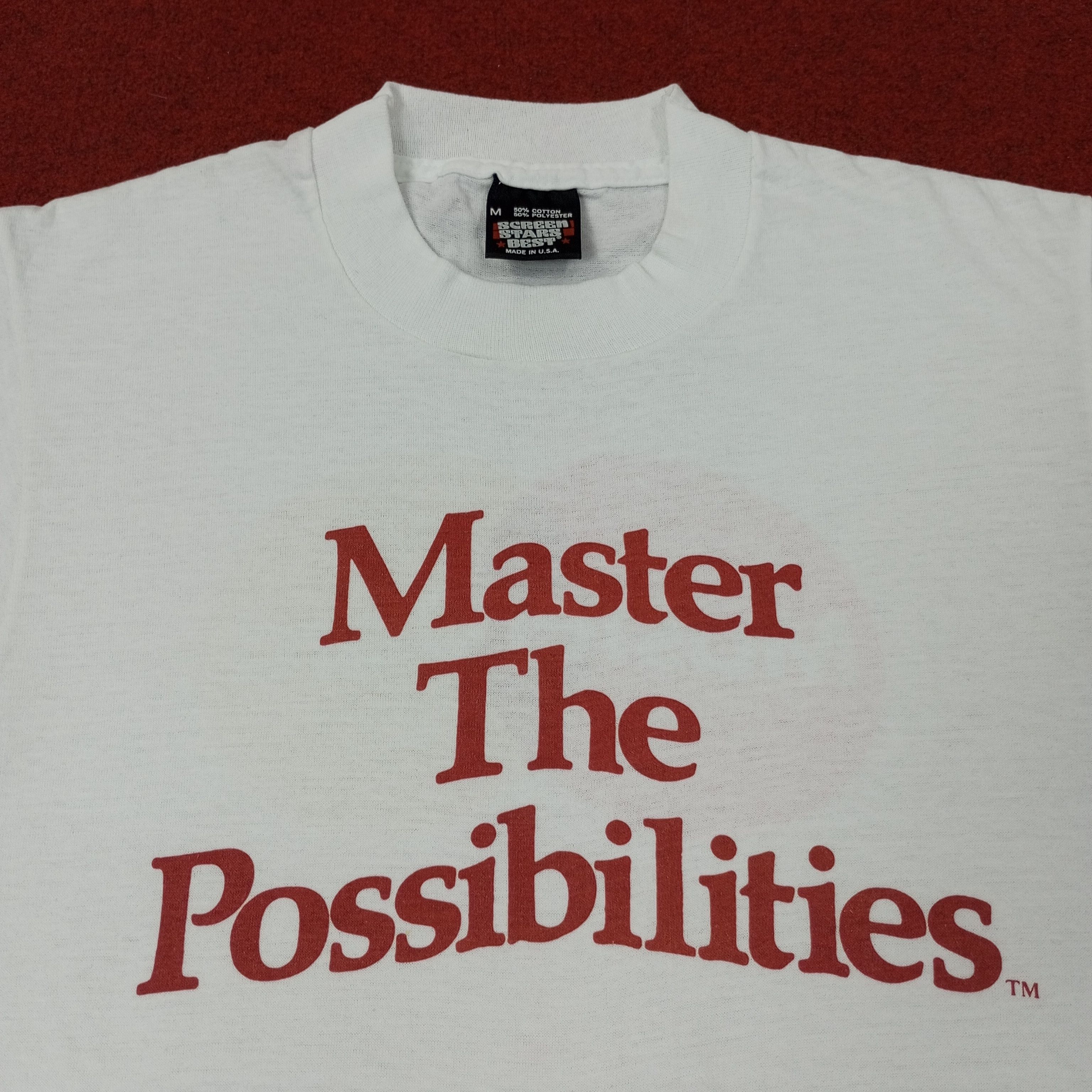 Vintage Mastercard Promo Style Vintage Tshirt c249n76 Size US S / EU 44-46 / 1 - 4 Thumbnail