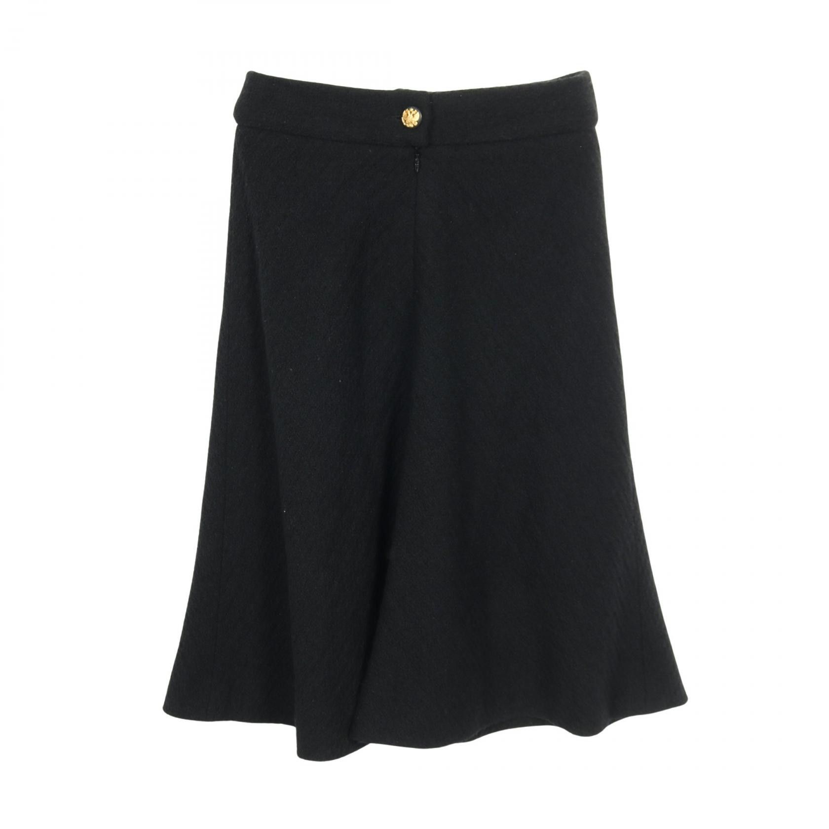 Chanel Chanel Chanel Coco Mark Wool Skirt Textile Skirts DUTY FREE for USA Size ONE SIZE - 1 Thumbnail