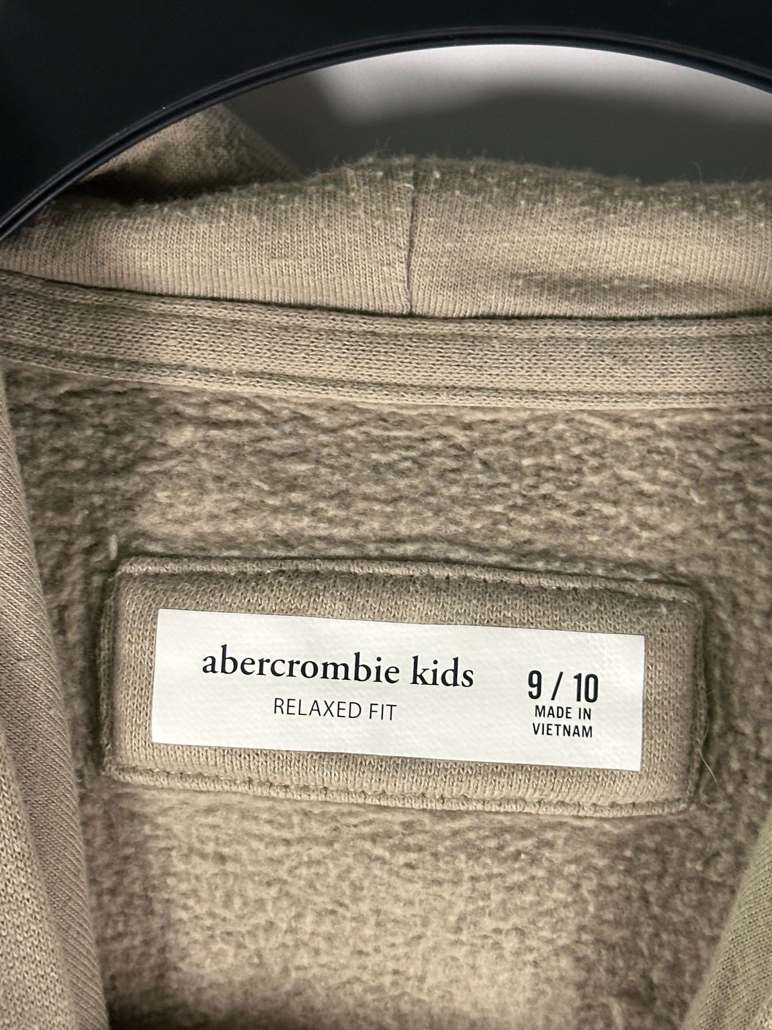 Abercrombie & Fitch Abercrombie Kids Hoodie Boys 9/10 Relaxed Fit Taupe Size US XXS / EU 40 - 3 Thumbnail
