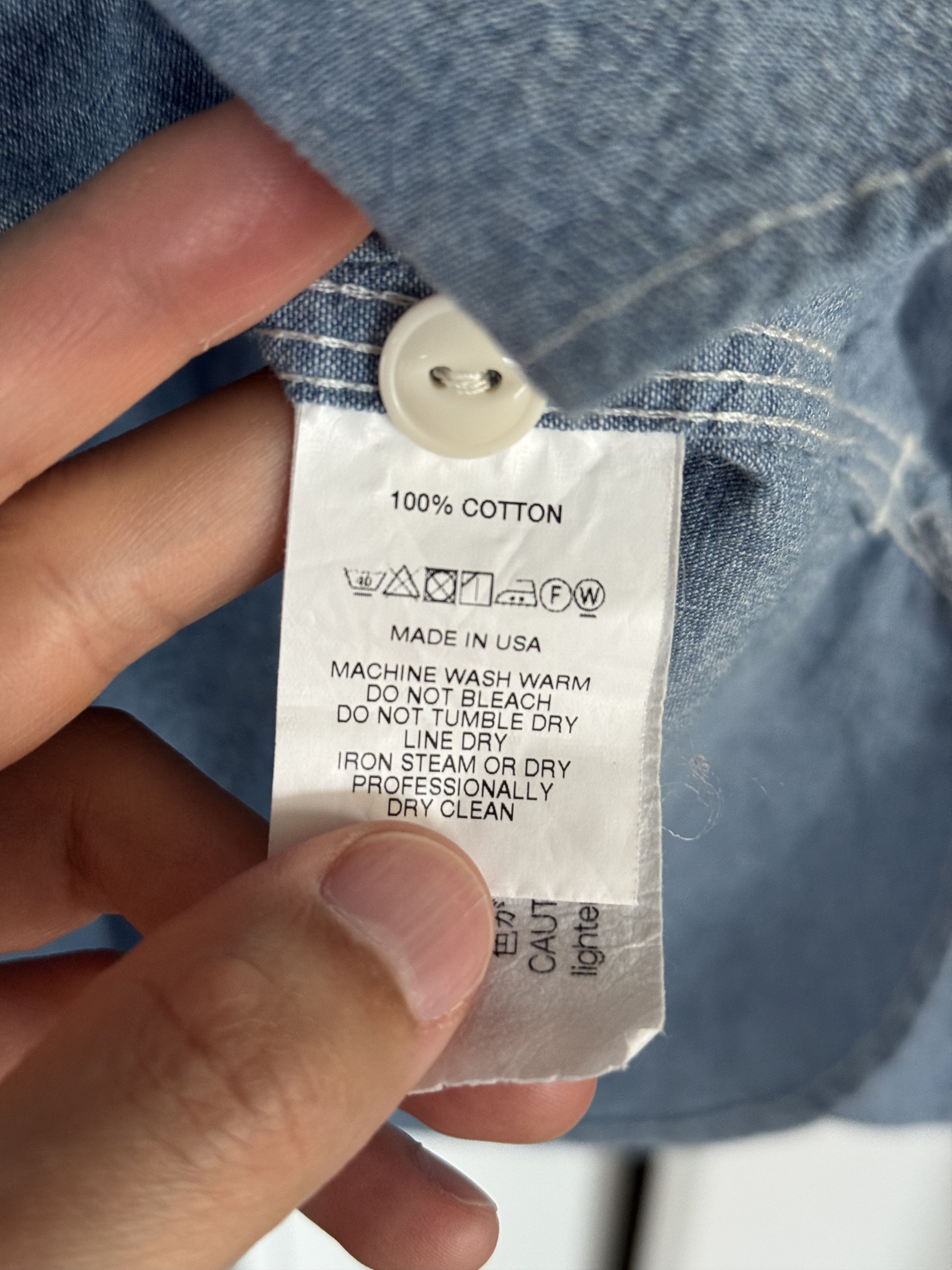 Engineered Garments Chambray Work Shirt Size US XS / EU 42 / 0 - 4 Thumbnail