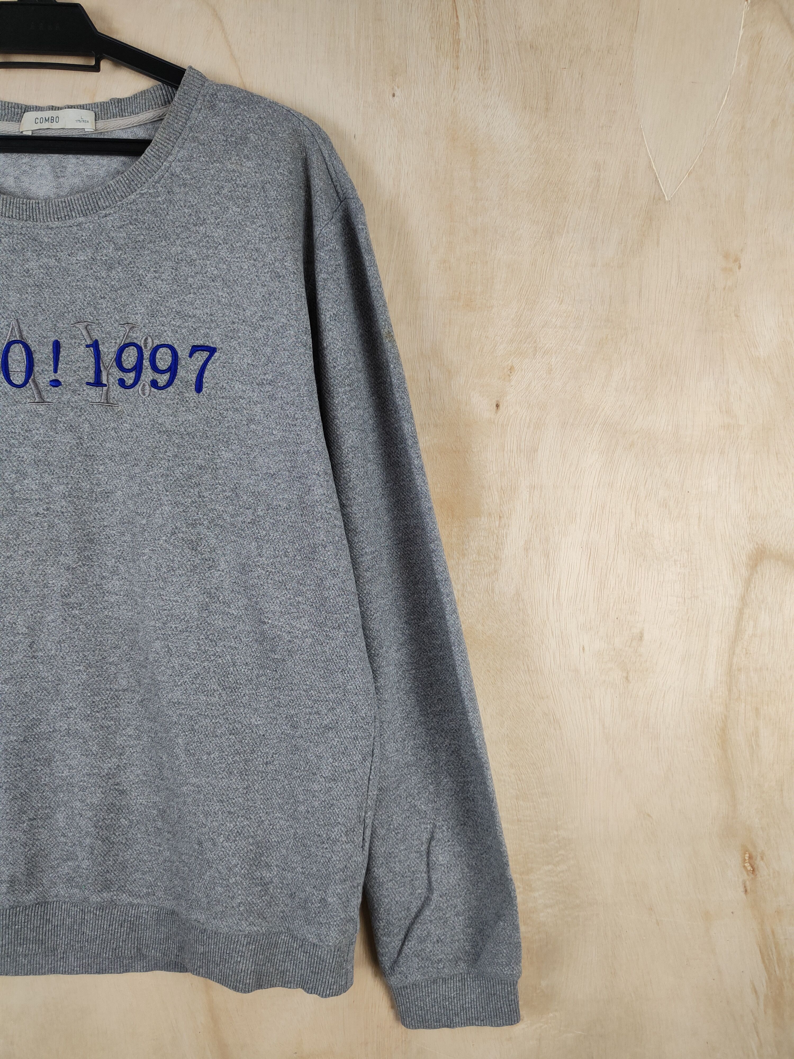 Japanese Brand Combo Gray Say Bravo 1997 Sweatshirts #S2609 Size US L / EU 52-54 / 3 - 6 Thumbnail