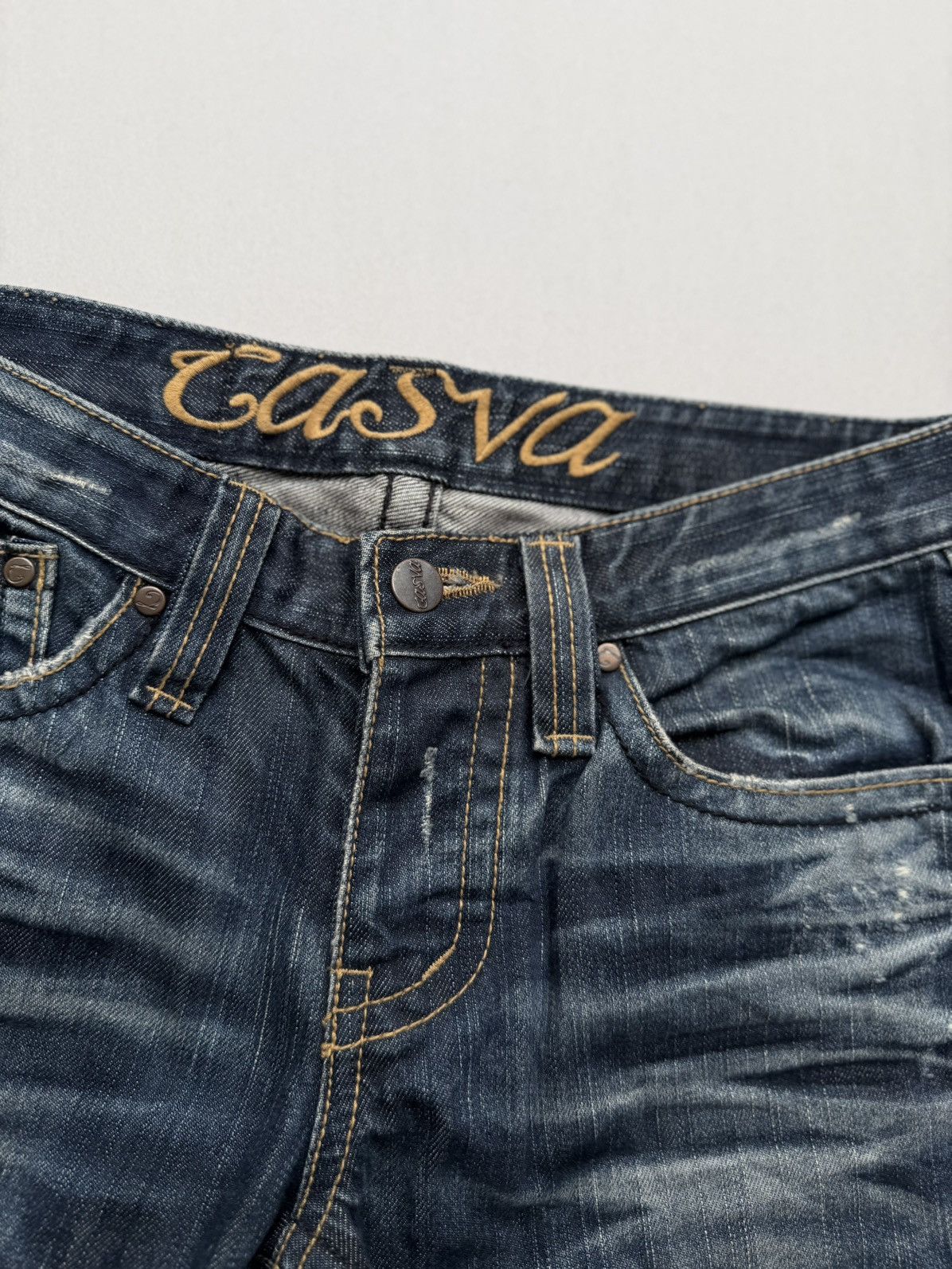 Japanese Brand CASVA flare jeans Size US 27 - 4 Thumbnail