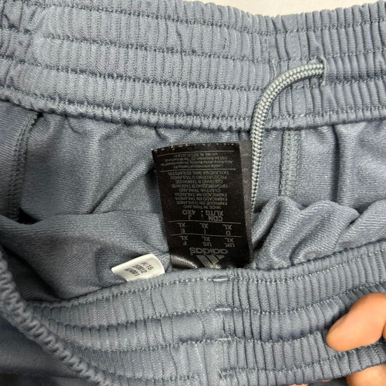 Adidas Adidas Grey Track Pants With Black Stripes Size XL Size US 41 - 6 Thumbnail