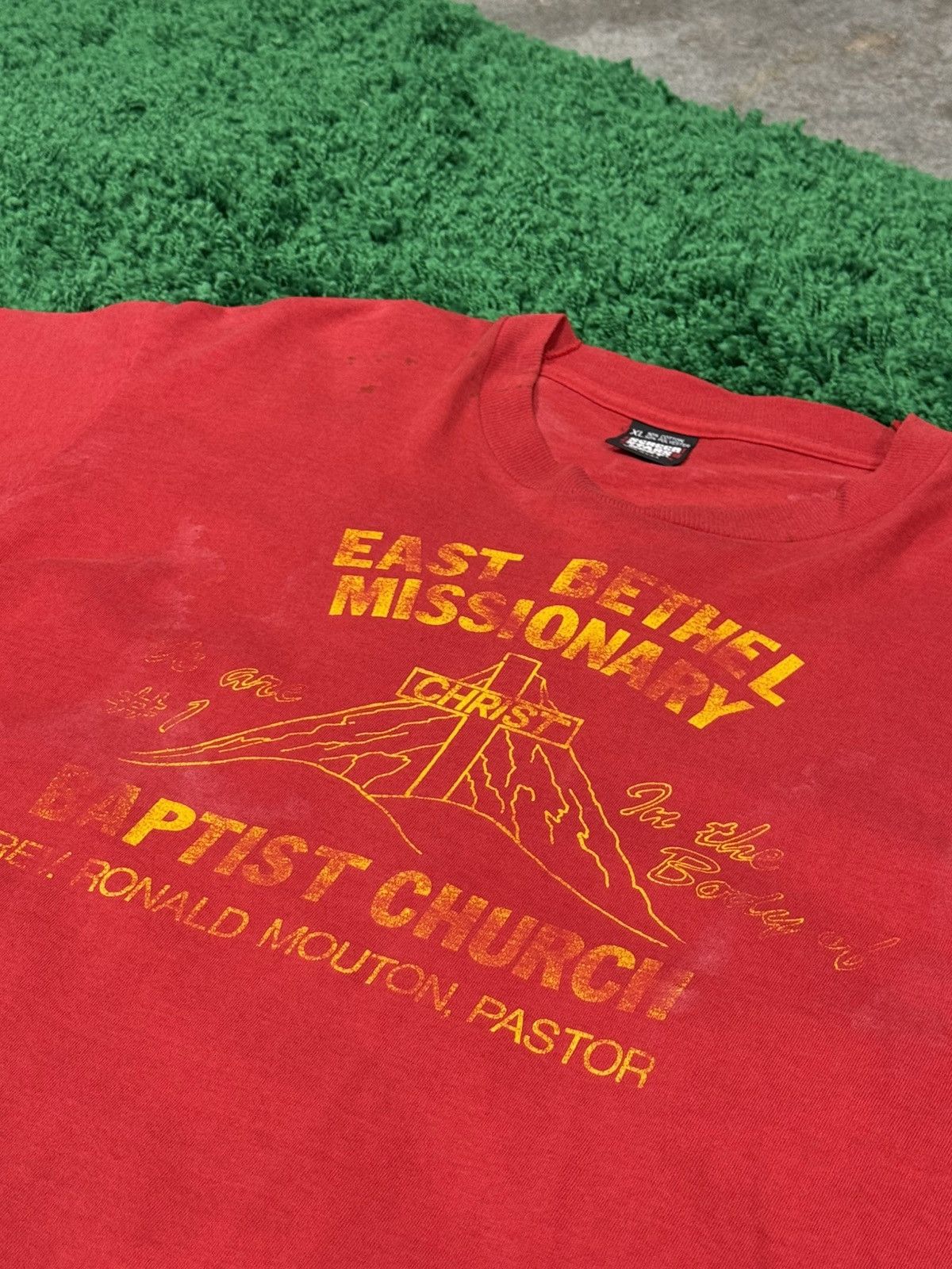 Other Thrashed Vintage Christ Cross Screen Stars Lightning Tee Size US XL / EU 56 / 4 - 4 Thumbnail