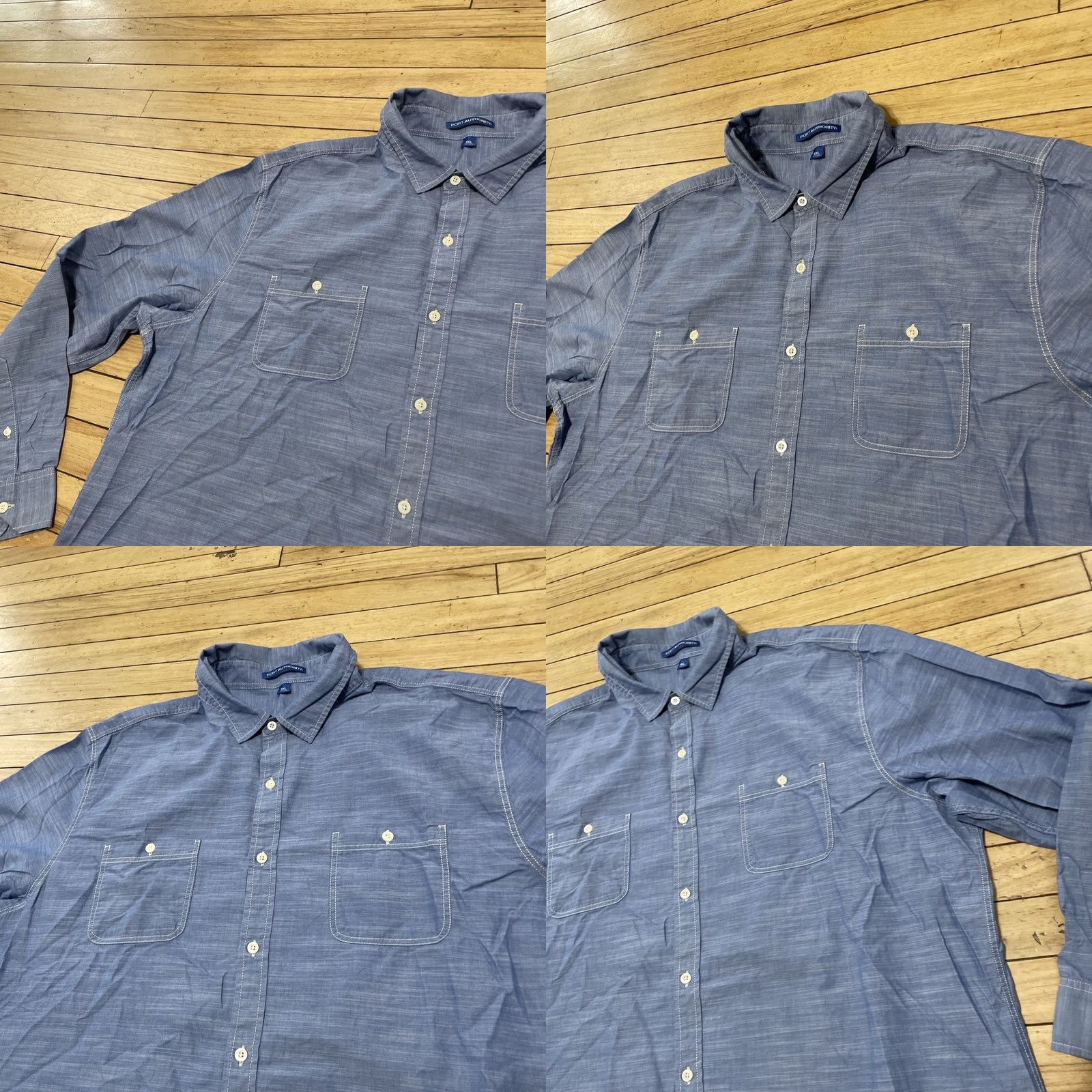 Port Authority Port Authority Button Up Shirt Men 3XL Blue Light Chambray Western Pockets Casual Button-Up Shirt Mens 3XL Blue Chambray Western Capsule Size US XXL / EU 58 / 5 - 9 Thumbnail