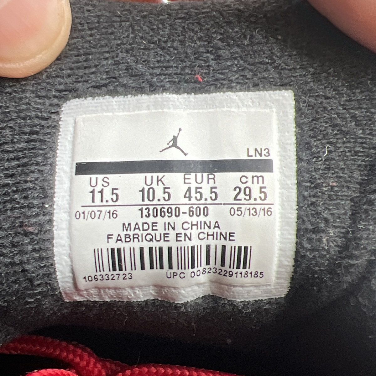 Jordan Brand Air Jordan 12 gym red Size US 11.5 / EU 44-45 - 8 Thumbnail