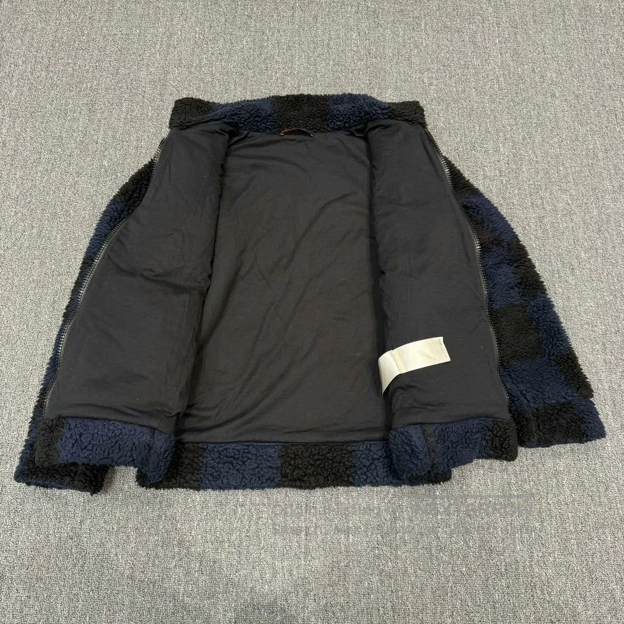 Louis Vuitton blue and black checkered fleece jacket. Size US M / EU 48-50 / 2 - 8 Thumbnail