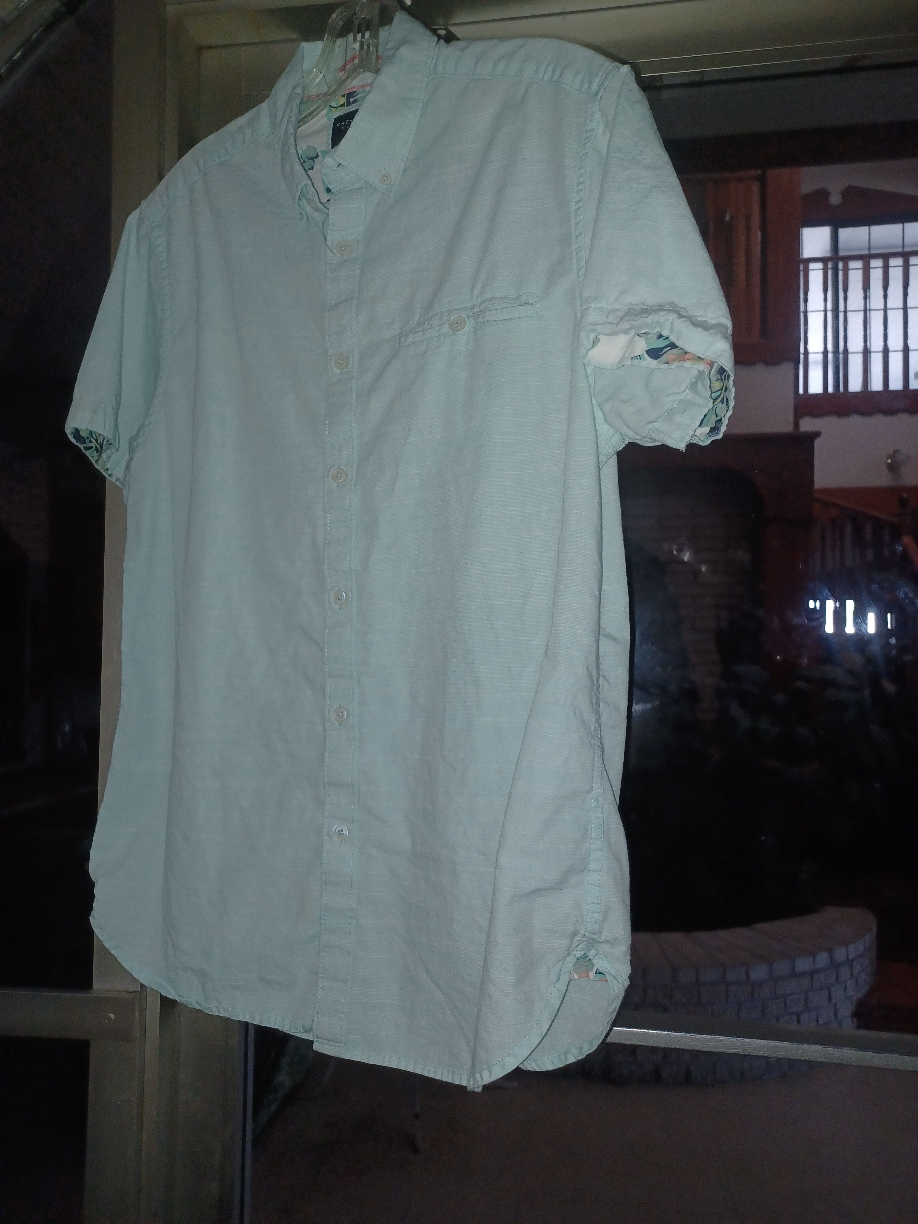 Other Cactus Man Men's Slim Fit Button-Up Shirt Small Lt. Teal Size US S / EU 44-46 / 1 - 1 Thumbnail