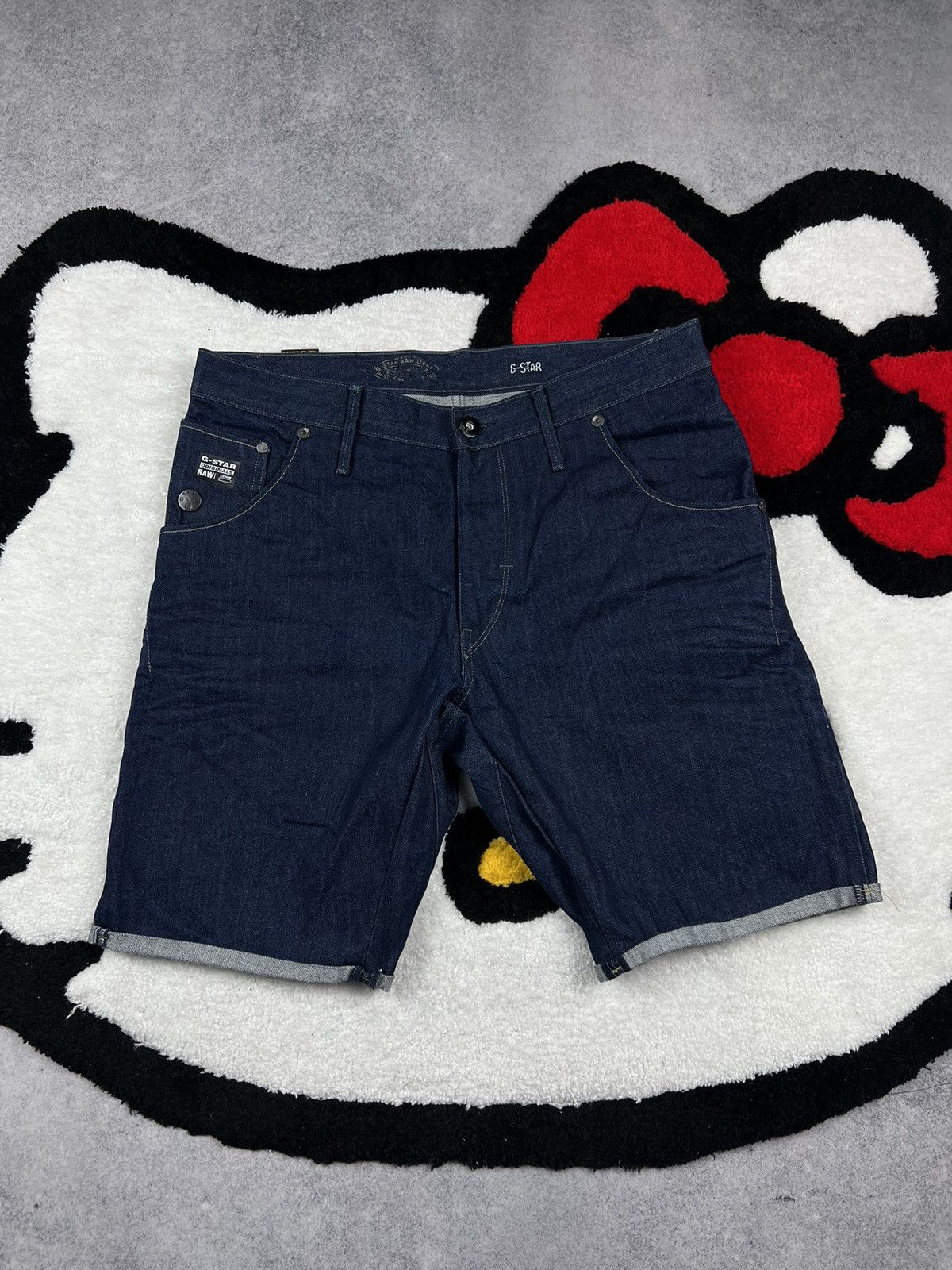 G-Star Crazy Y2K G Star Raw Denim Big Logo Shorts Size US 32 / EU 48 - 5 Thumbnail