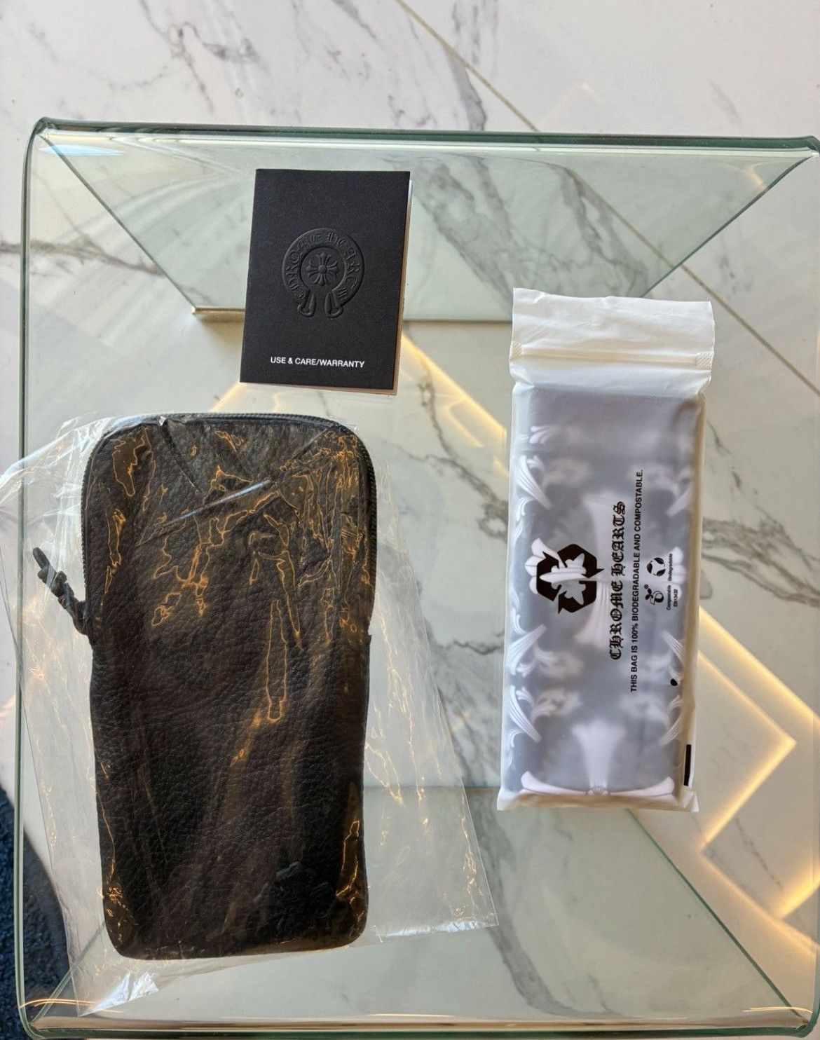 CHROME HEARTS Smoke Show Crystal Silver Glasses