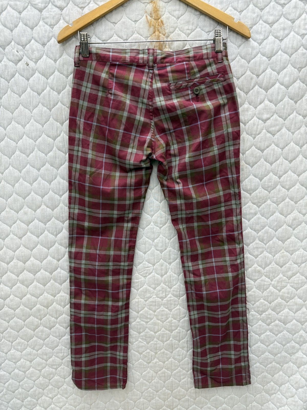 Hysteric Glamour 🔥🔥🔥ARCHIVE HYSTERIC GLAMOUR TARTAN PUNK PANTS Size 28" / US 6 / IT 42 - 12 Thumbnail