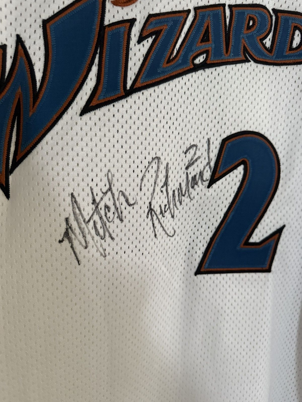 Nike Vntg Nike Washington Wizards Jersey Mitch Richmond Game Worn Size US L / EU 52-54 / 3 - 6 Thumbnail