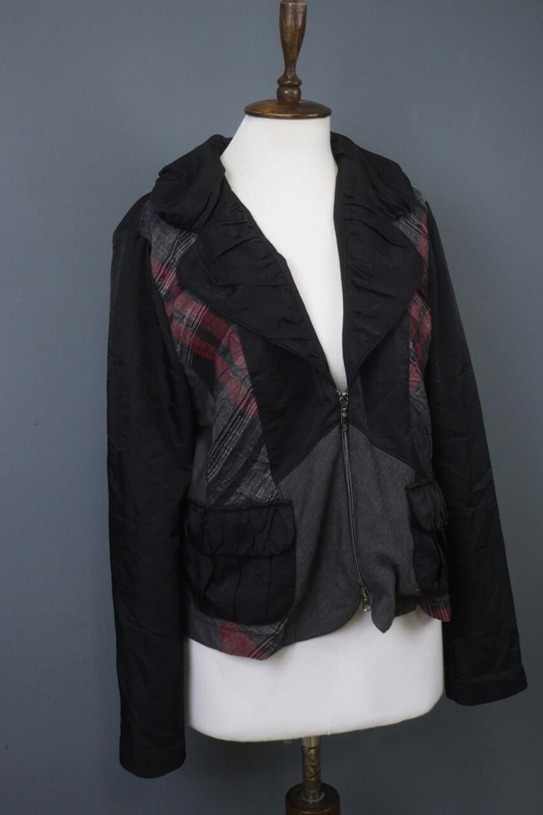Allsaints AllSaints Multicolor Wool Notch Lapel Basic Jacket Size 10 Size L / US 10 / IT 46 - 9 Thumbnail