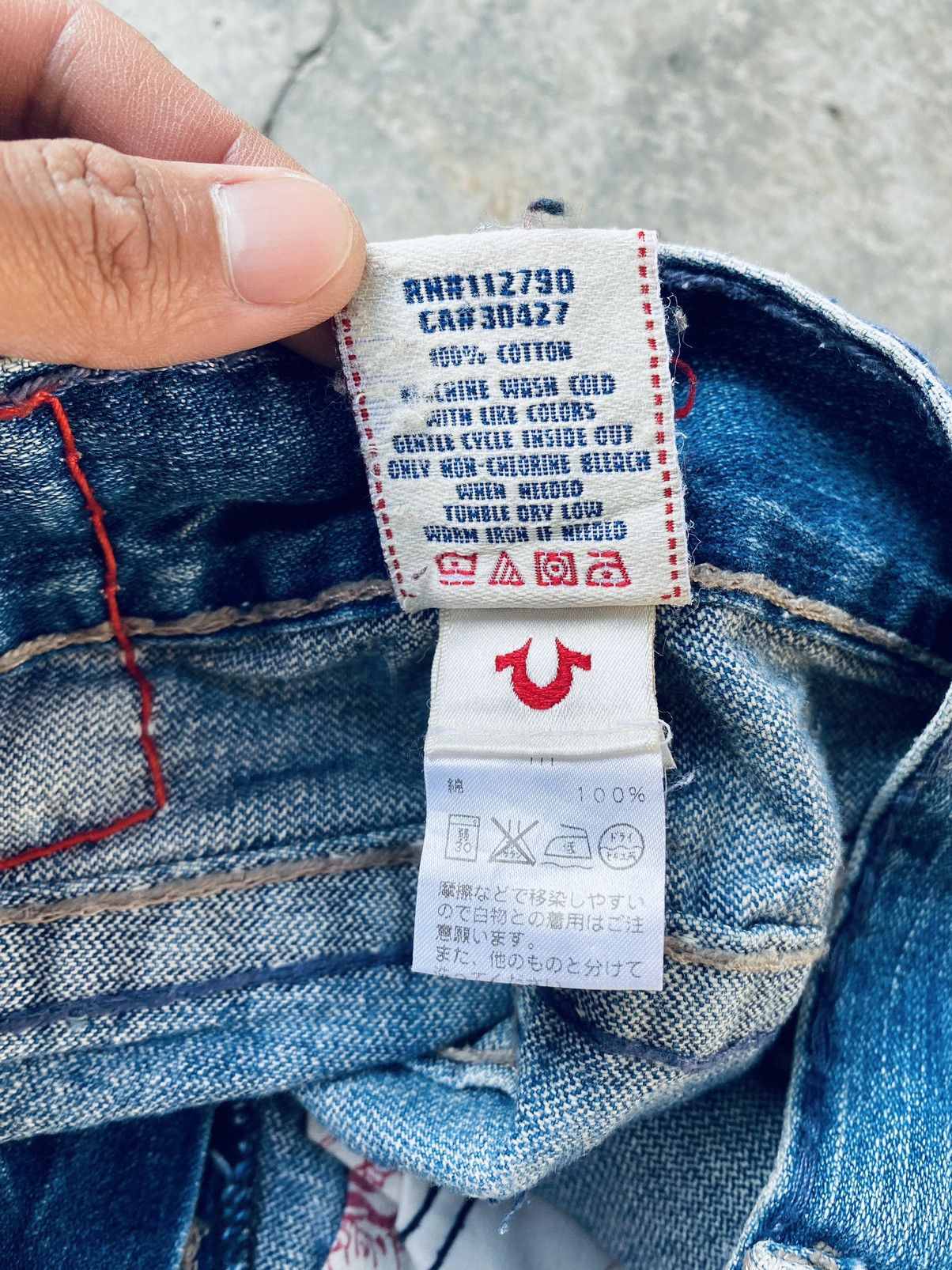True Religion Vintage True Religion Distressed Denim Pants Size US 30 / EU 46 - 15 Thumbnail
