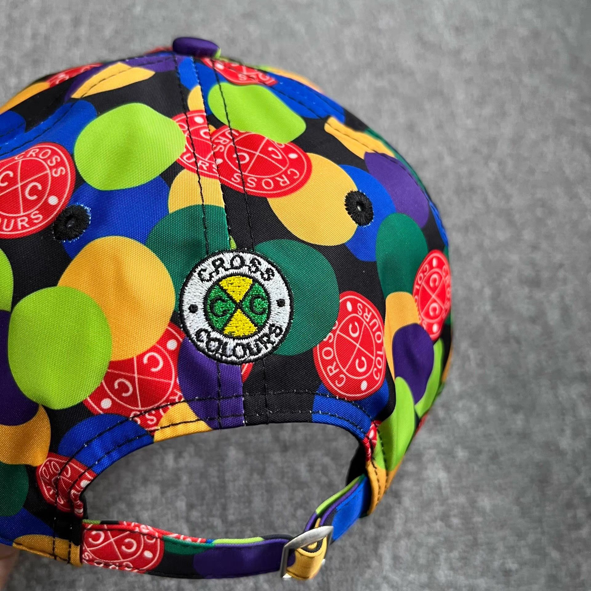 Cross Colours Cross Colours Polka Dot Curved Brim Baseball Cap Q7 Size ONE SIZE - 4 Thumbnail