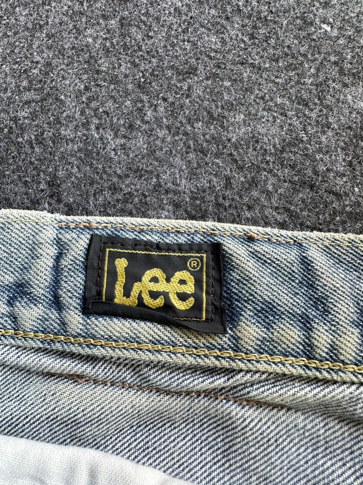 Lee × Vintage Vintage Lee Rider Sanforized 1970s Blue Wash Denim F85 Size US 28 / EU 44 - 9 Thumbnail