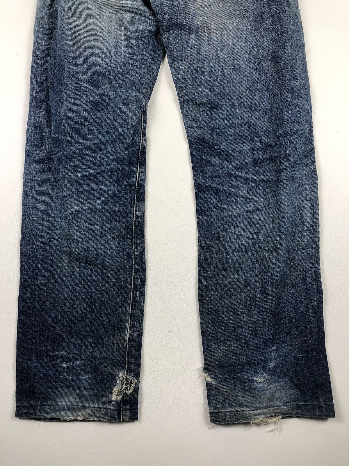 Levi's Vintage 90's LEVI'S 502 Big E Talon Zipper Redline Selvedge Size US 30 / EU 46 - 8 Thumbnail