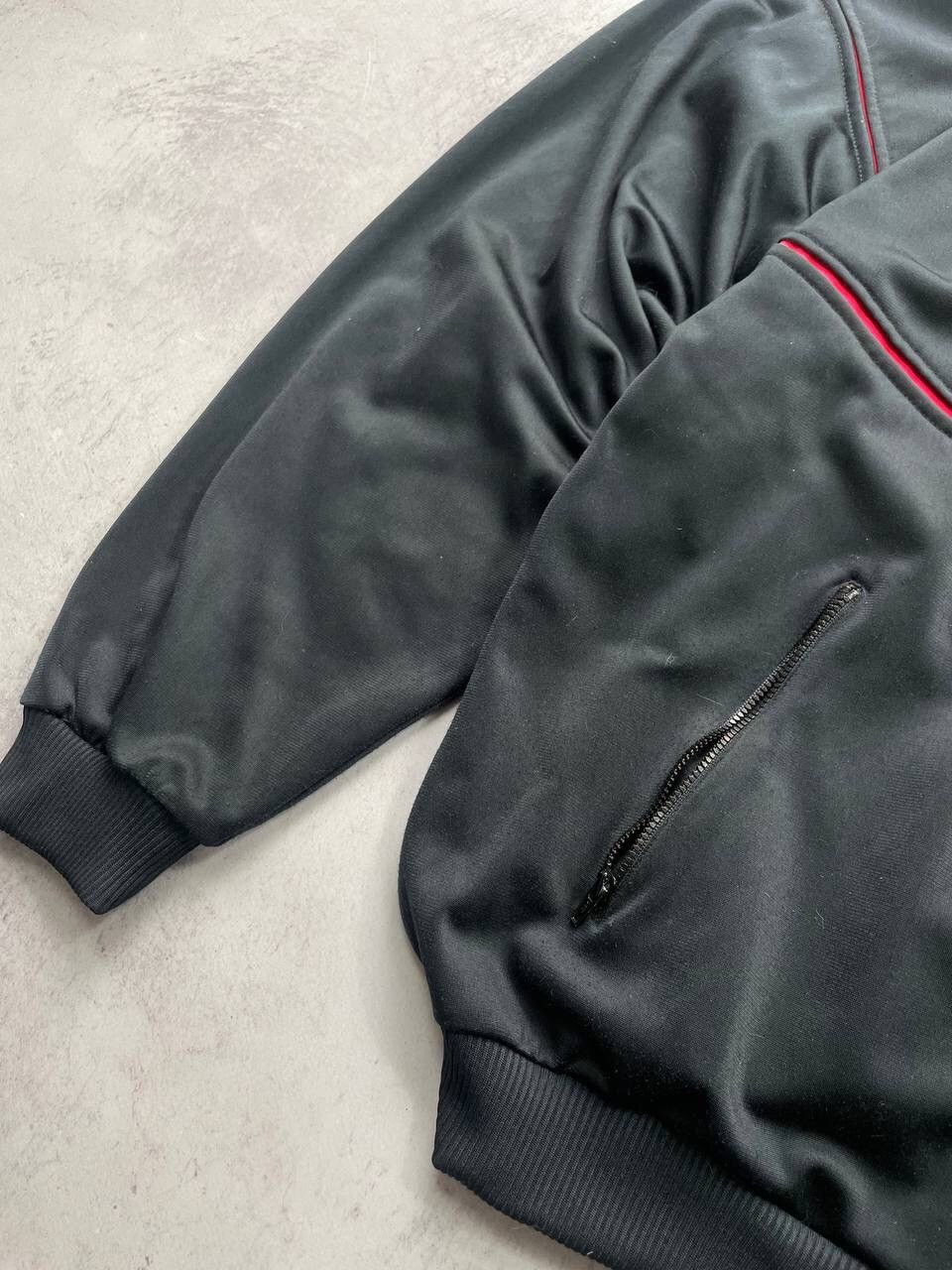 Nike × Vintage Vintage 80s Nike Track Jacket Black Pink Y2K Size US M / EU 48-50 / 2 - 6 Thumbnail