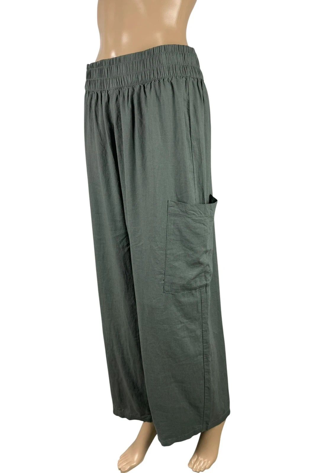 Other Bam Linen Pants Wige Leg size 12 Size 30" / US 8 / IT 44 - 1 Thumbnail