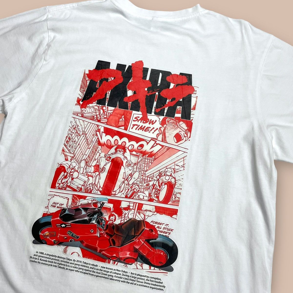 Anime AKIRA Manga White tee Size US L / EU 52-54 / 3 - 4 Thumbnail