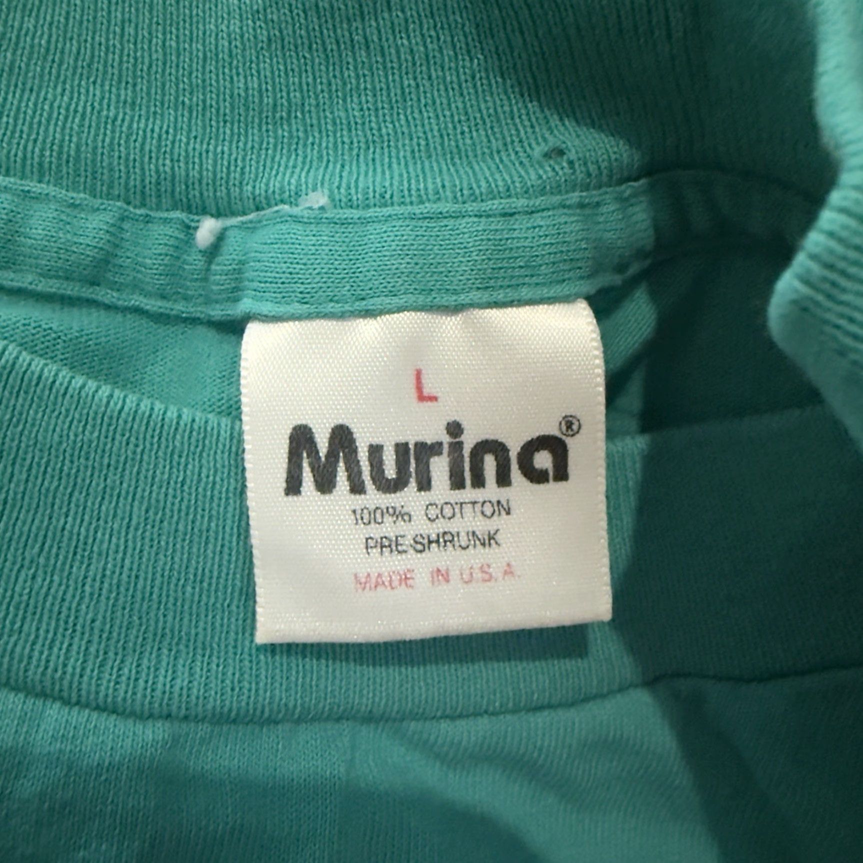 Vintage VINTAGE Murina Tee USA Theme Graphic Stitch Mens L Blue Single Stitch Shirt Size US L / EU 52-54 / 3 - 4 Thumbnail
