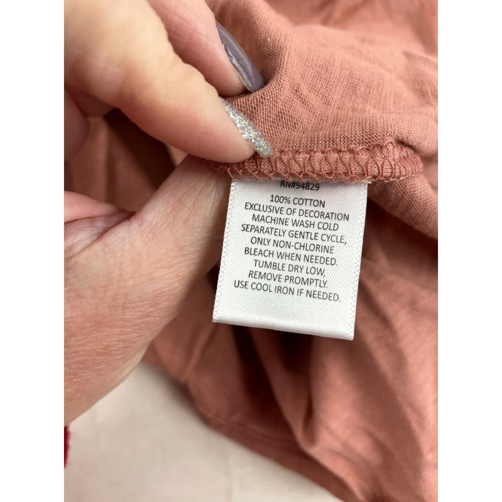 Vintage Derek Heart Peasant Blouse Women's L Rose Pink Embroidered Long Sleeve Tee Size L / US 10 / IT 46 - 6 Thumbnail