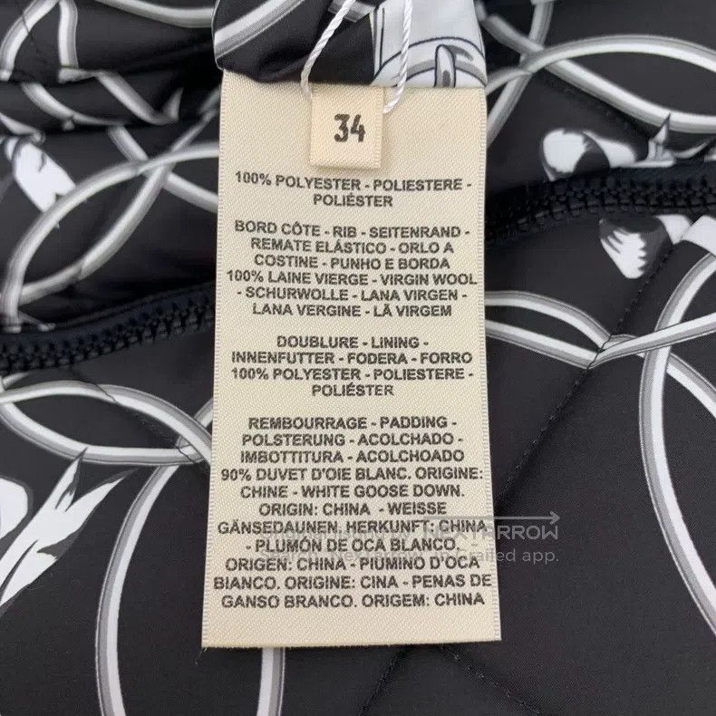 Hermes Hermes Black Diamond Pattern Geometric Printed Two-Sided W Size XXS / US 00 / IT 34 - 6 Thumbnail