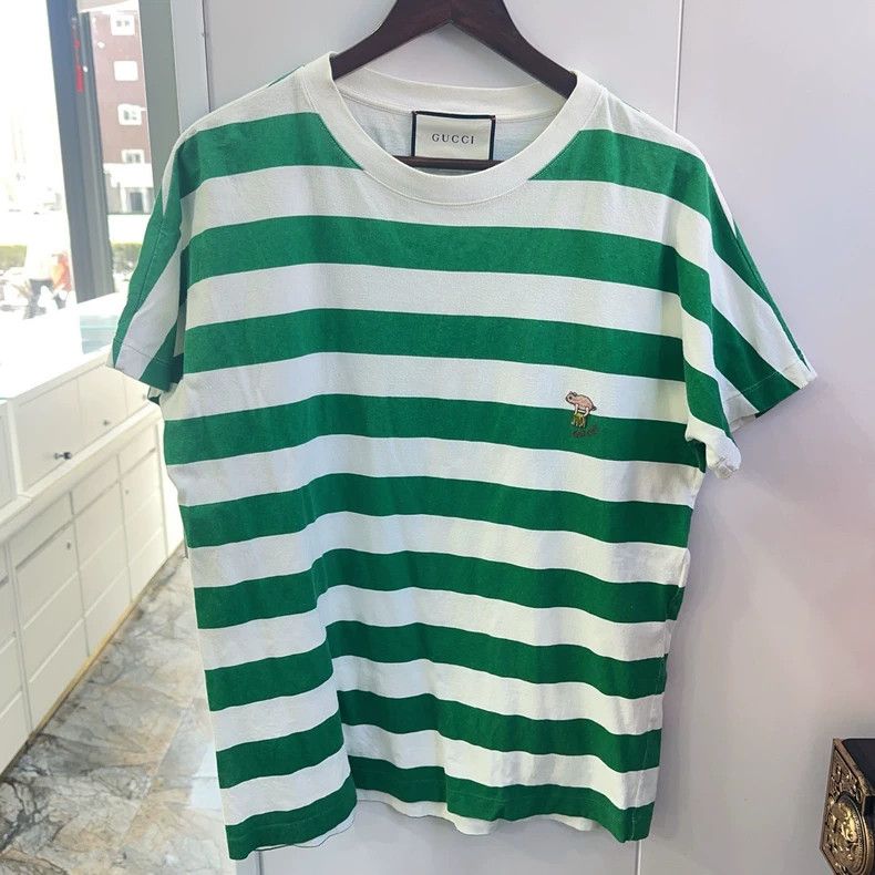 Gucci Gucci Piggy striped short-sleeved T-shirt 2503-Nextarrow Size US L / EU 52-54 / 3 - 1 Thumbnail