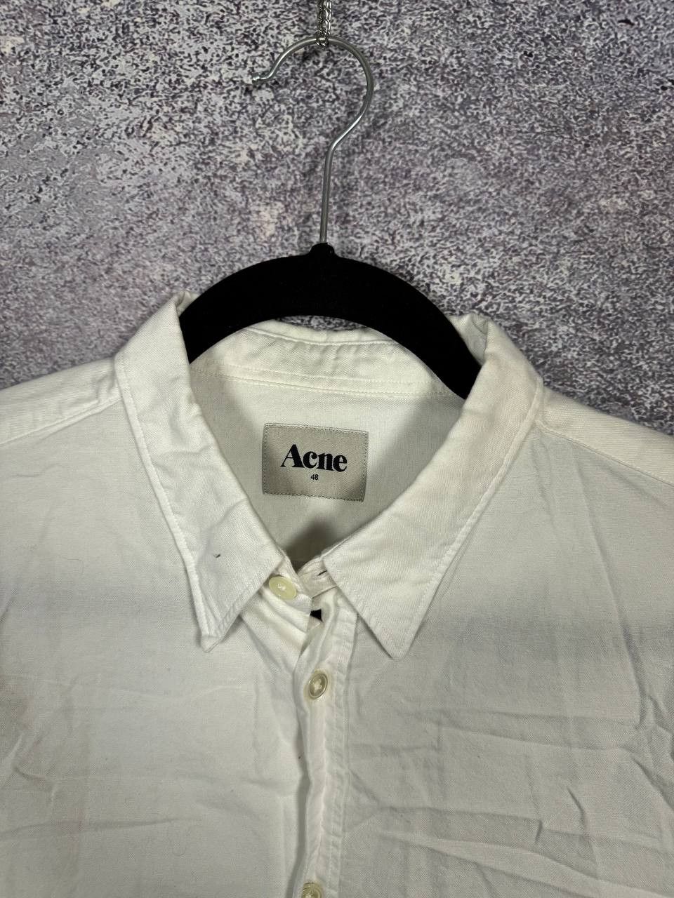 Acne Studios Acne Slim Oxford SS11 Shirt Men's 48 White Button Down Size US M / EU 48-50 / 2 - 7 Thumbnail