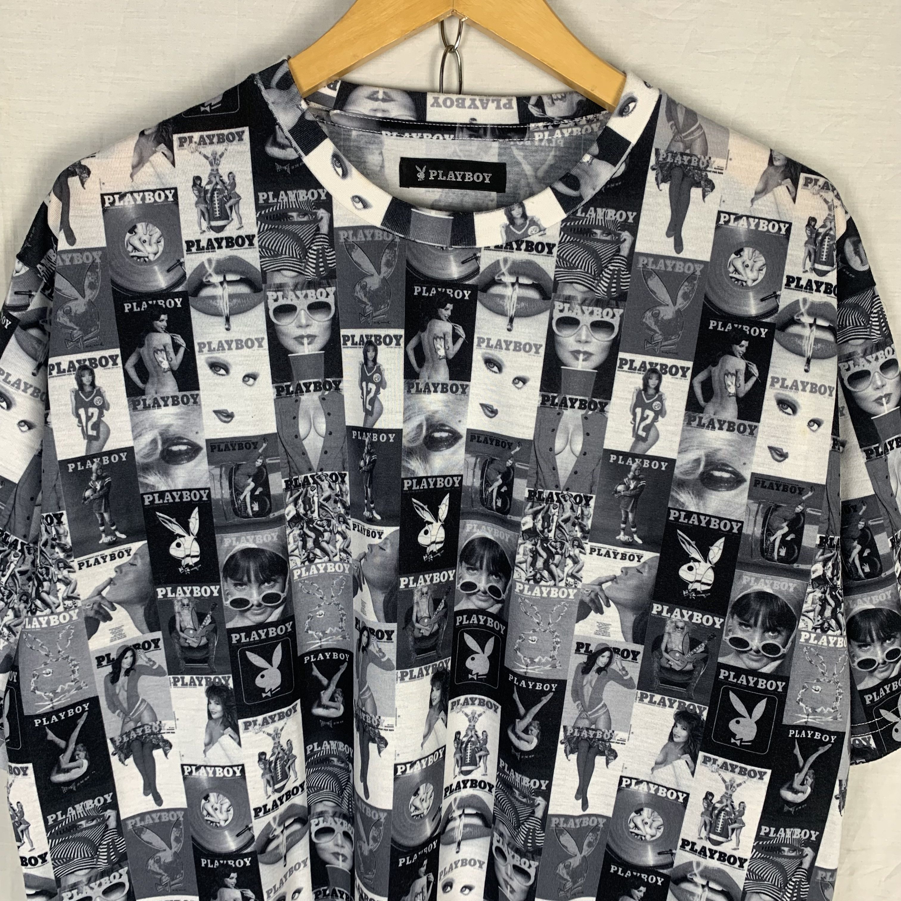 Playboy Playboy Magazine All Over Print Boxy Tshirt Size US L / EU 52-54 / 3 - 3 Thumbnail