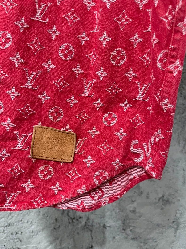 Louis Vuitton Louis Vuitton Baseball shirt with red presbyopia and full Size US S / EU 44-46 / 1 - 5 Thumbnail