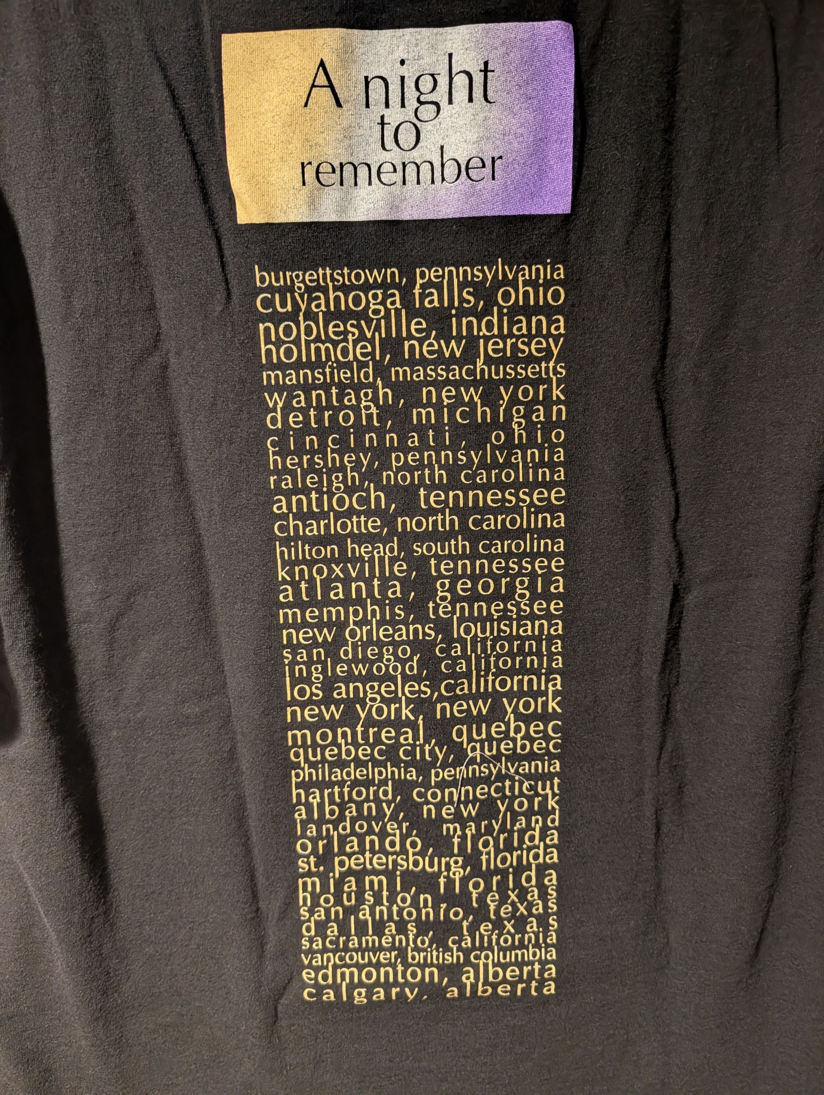 Band Tees Vintage 1993 Rod Stewart A Night To Remember T-Shirt Rock Size US M / EU 48-50 / 2 - 6 Thumbnail